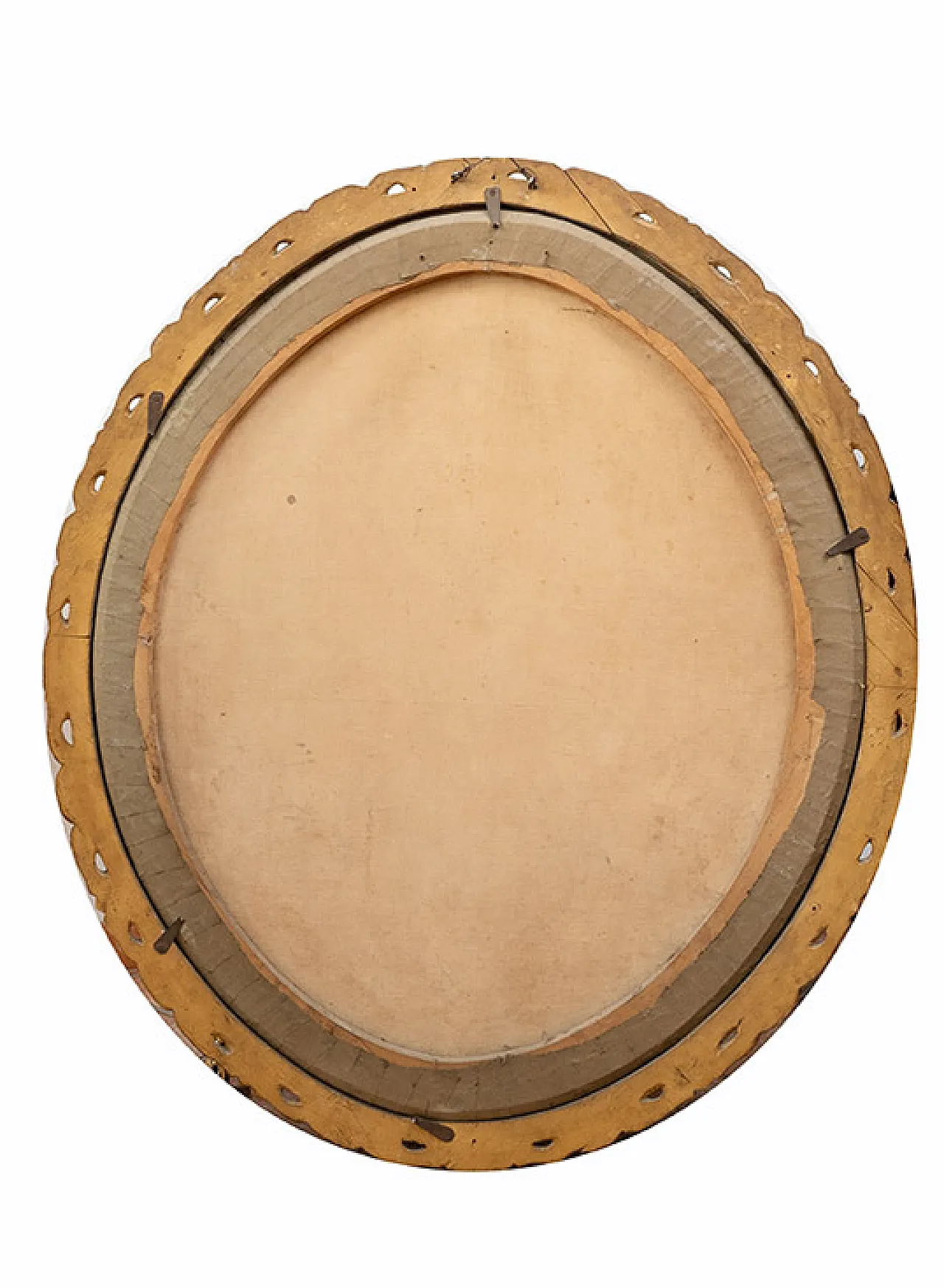 Oval Family portrait, pastel on paper in carved wood frame, 20th c. 4