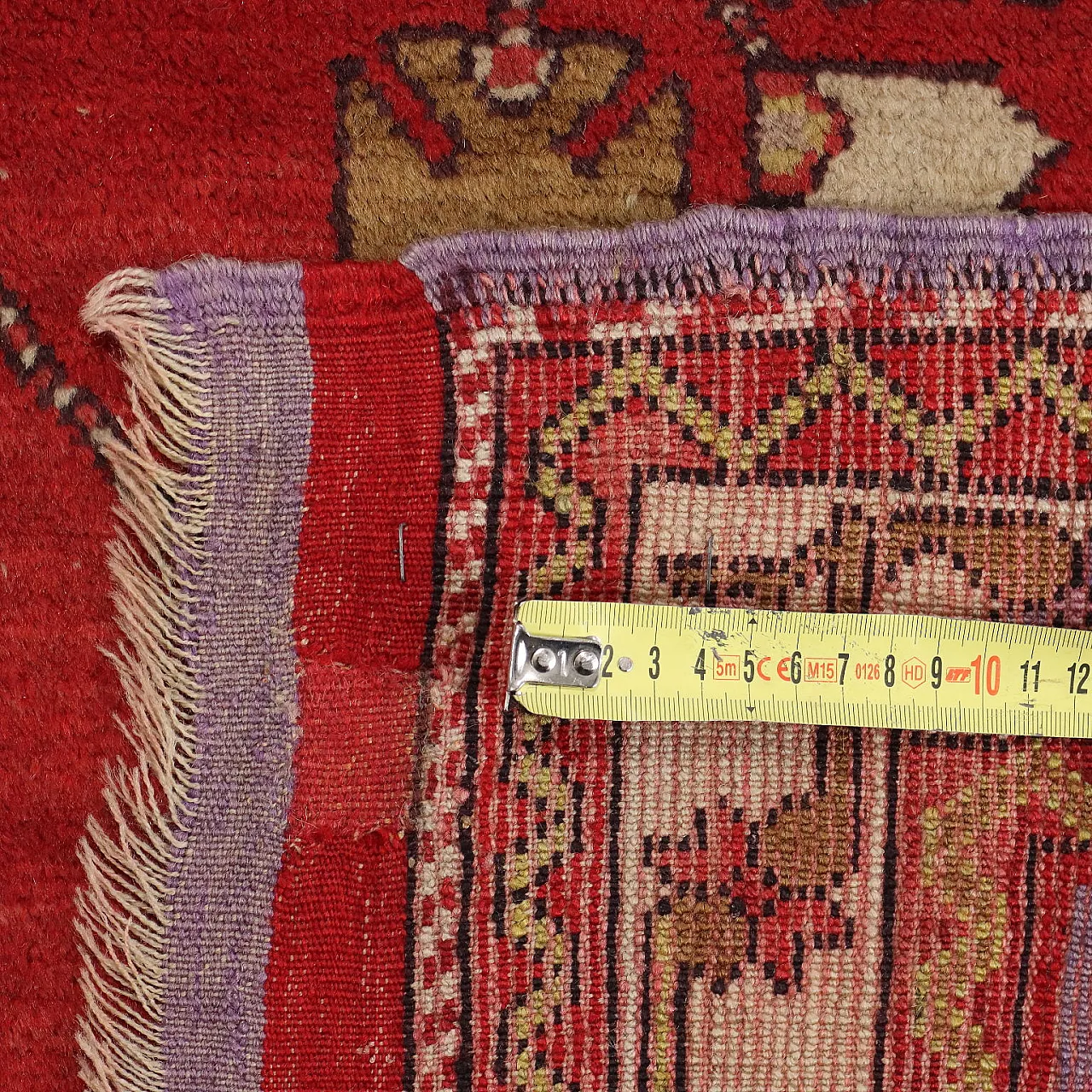 Tappeto Kula in lana con nodo grosso, '900 7