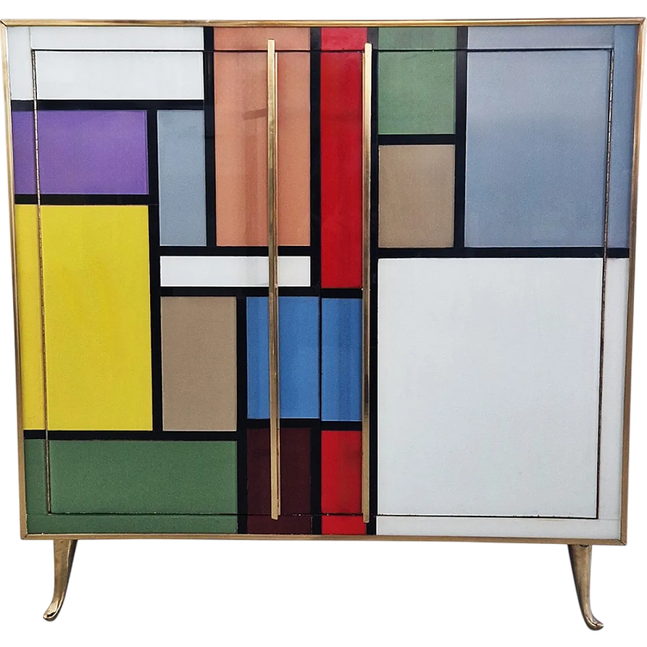 sideboard two glass doors, 1990s 12