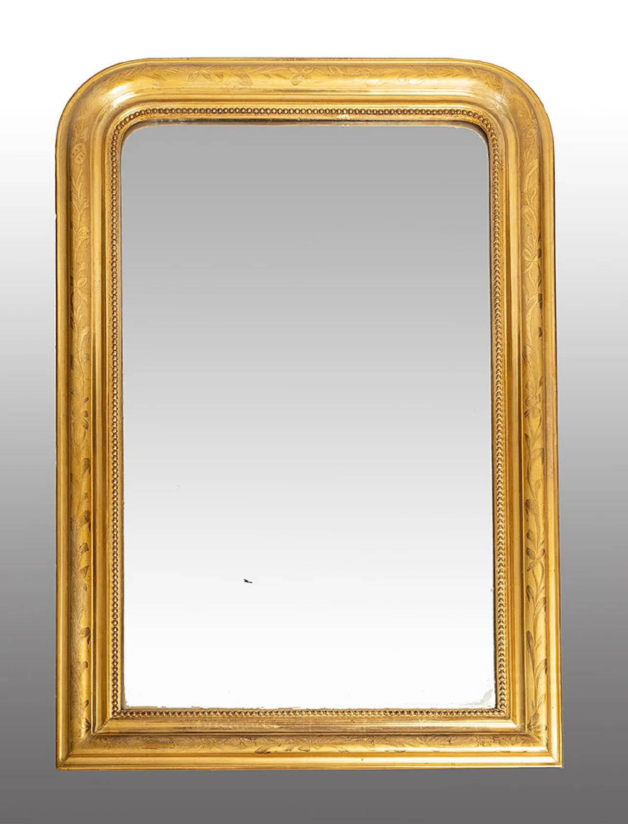 Mirror Napoleon III French in golden and carved wood, 19th century 1