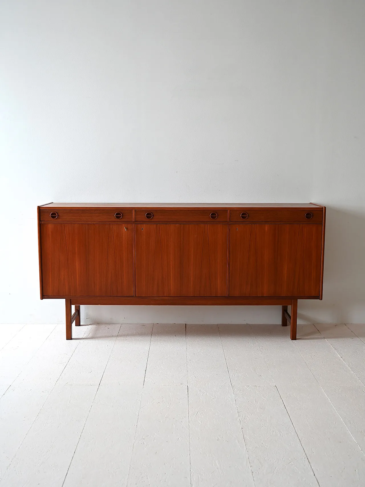 Scandinavian sideboard with swing doors, 60s 2