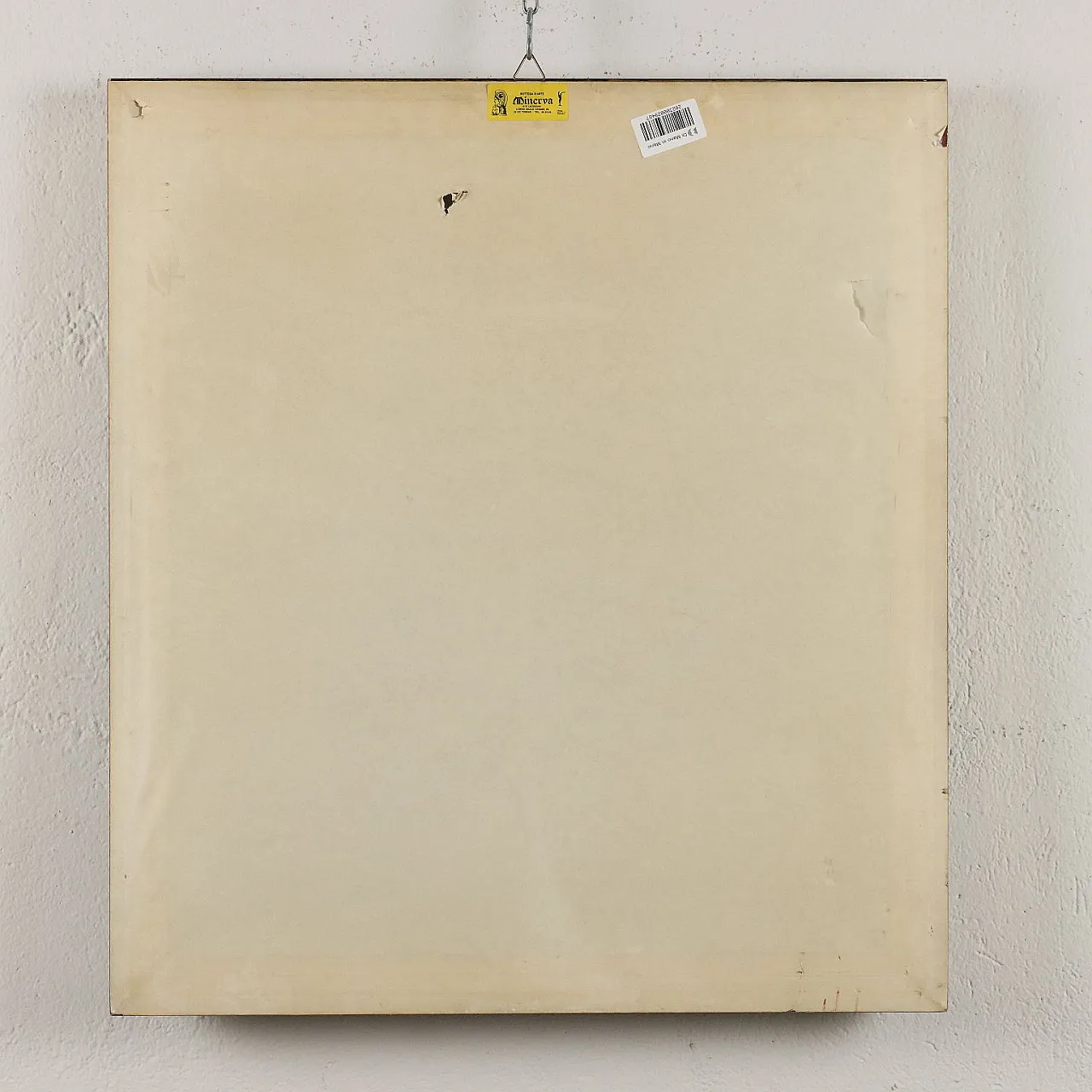 Gino Simonetti, woman at the spinning wheel, tempera painting on paper 9