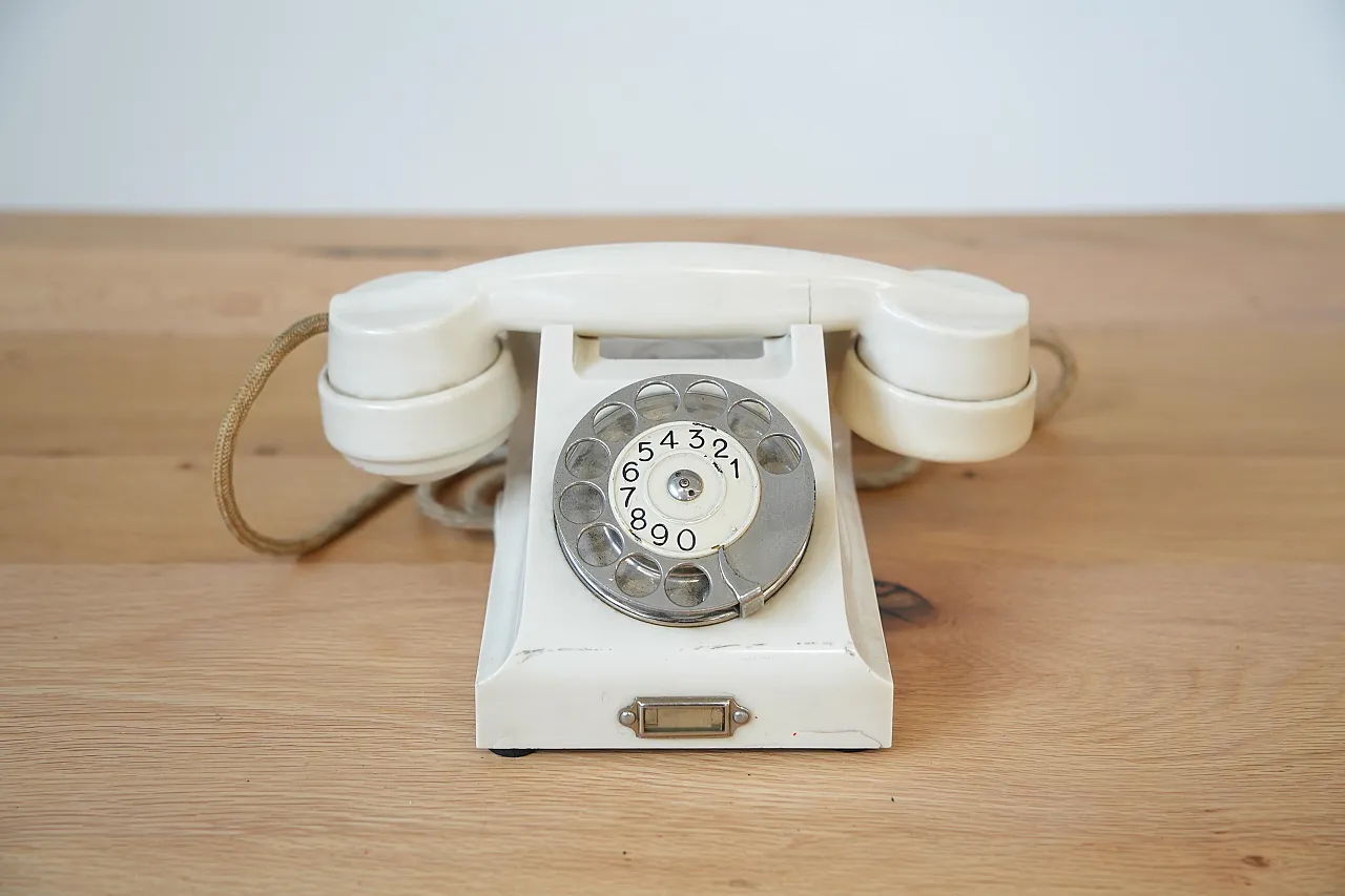 Ericsson Bakelite Rotary Phone, 40s 8