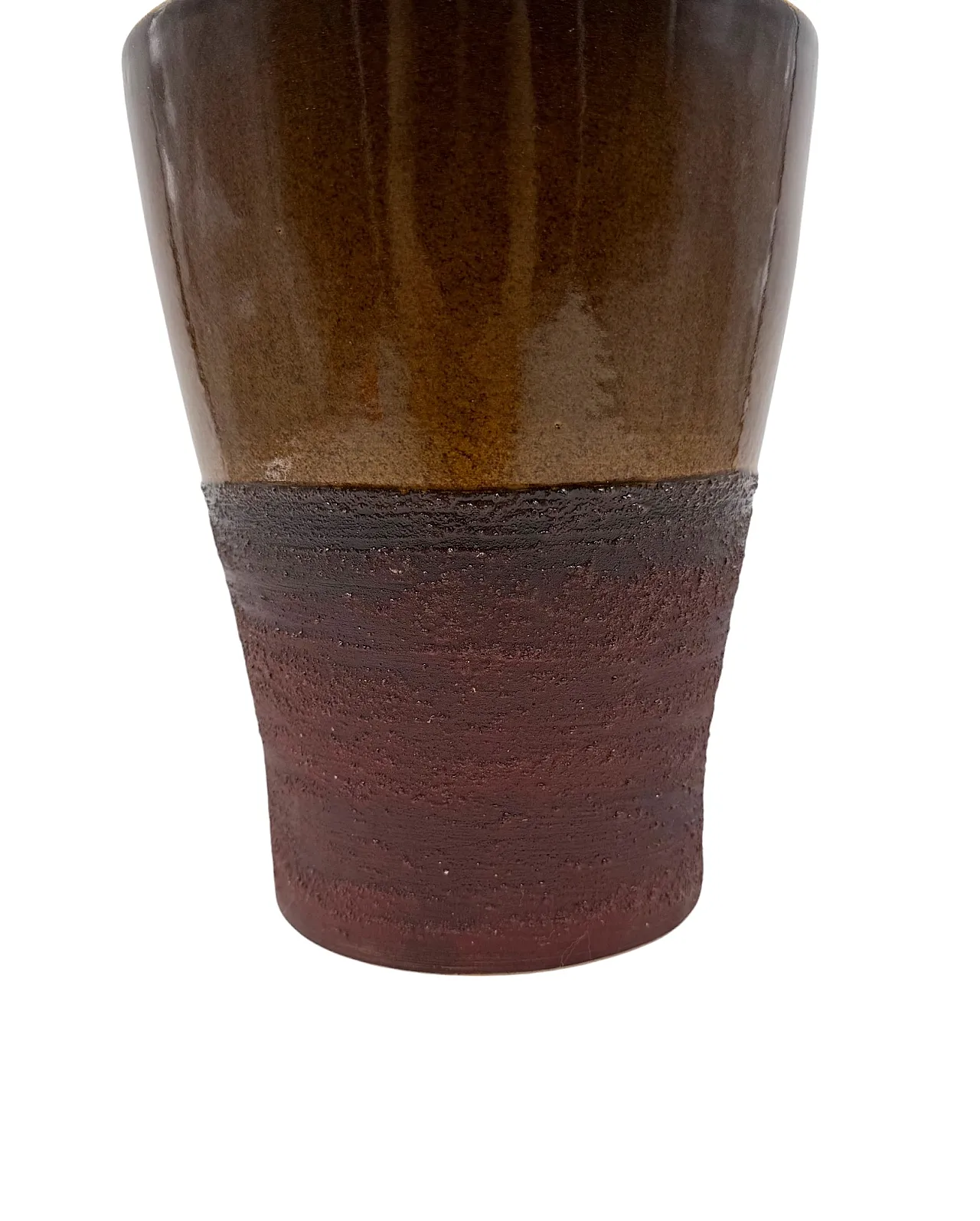 Mid-Century Style Brown Ceramic Vase, Gabriele Bucci, ca. 2000s 10