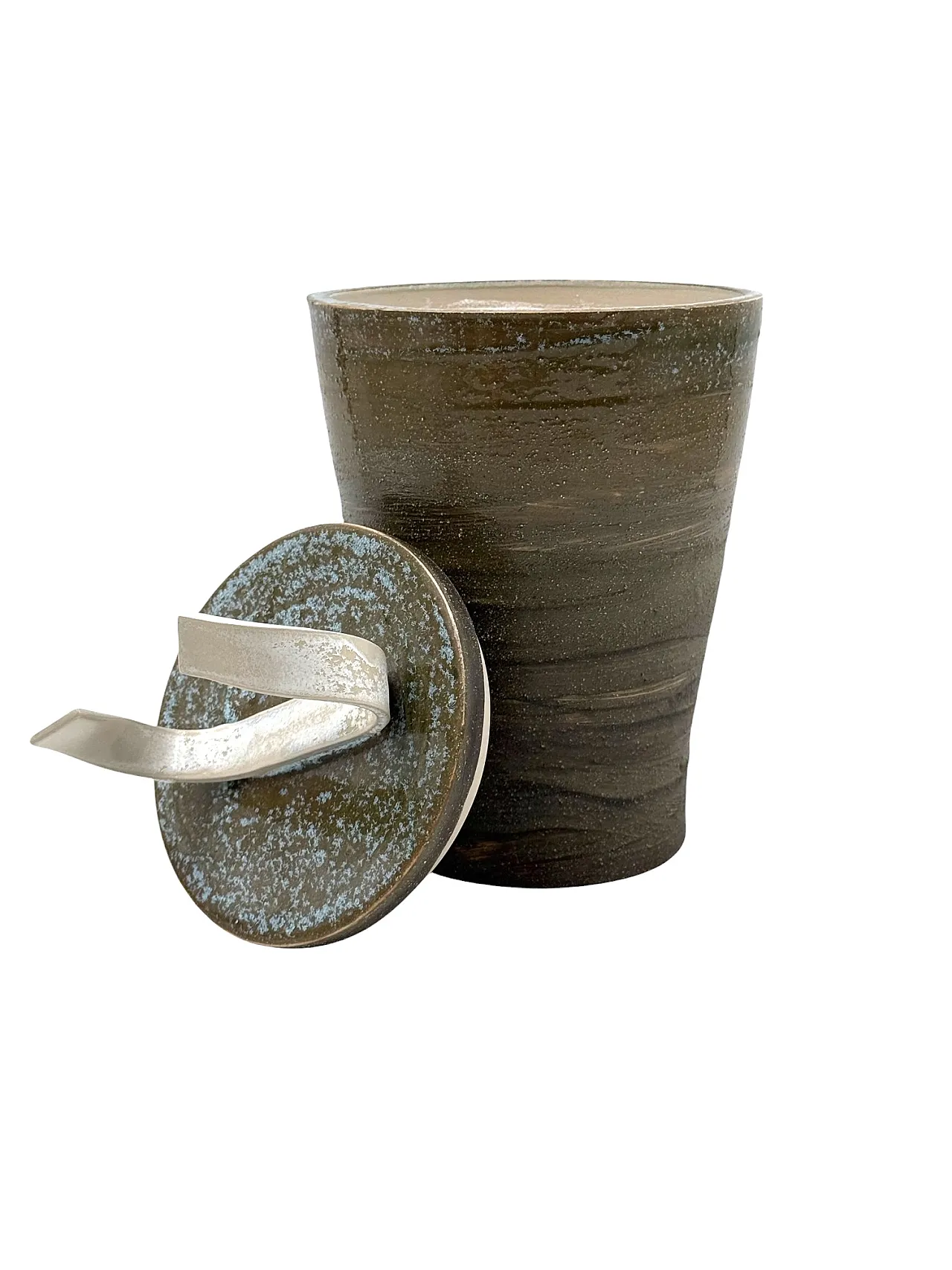 Vaso in ceramica verde scuro Gabriele Bucci, anni 2000 13