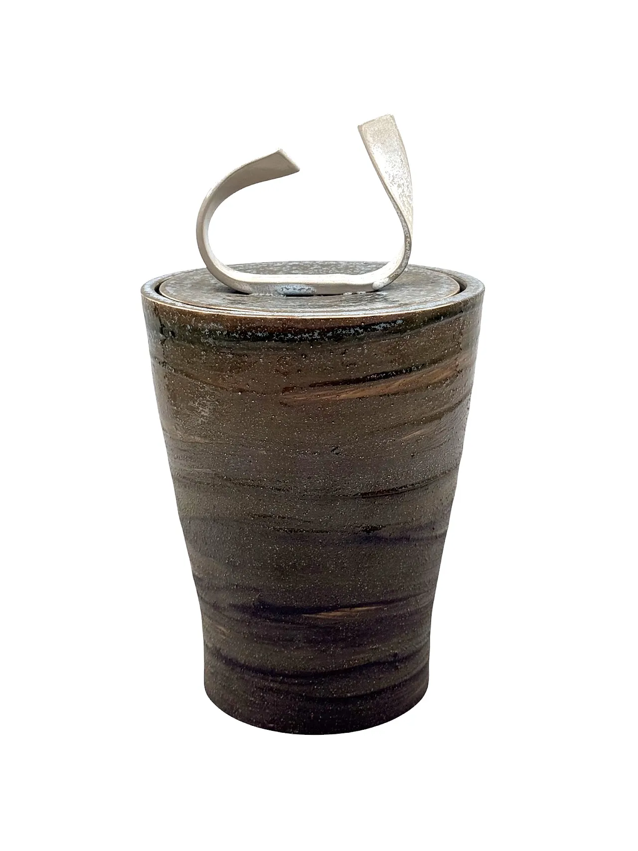 Vaso in ceramica verde scuro Gabriele Bucci, anni 2000 17