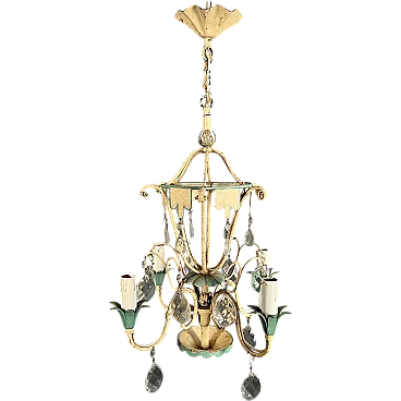 Mongolfiera patinata con cristalli, anni '40