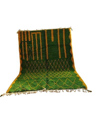 Handmade Beni Ourain Rug Berber green, 2000