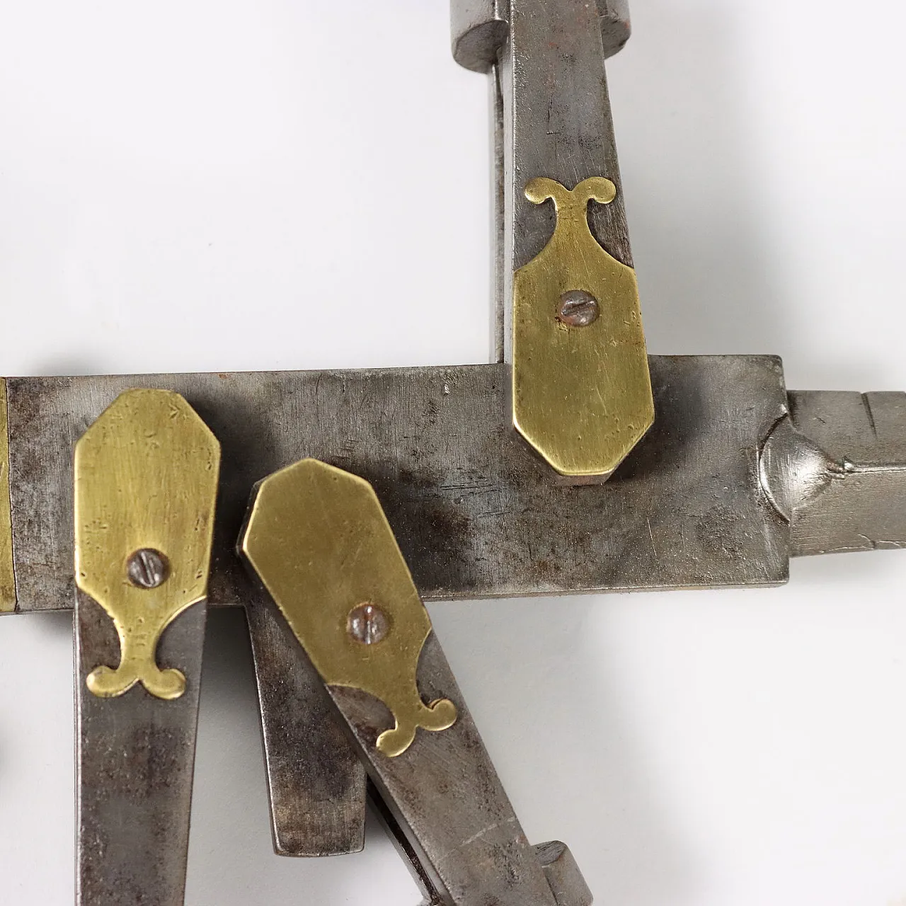 Bilancia stadera in ferro massiccio e bronzo di Carlo Toppi Figino Serenza, '800 6