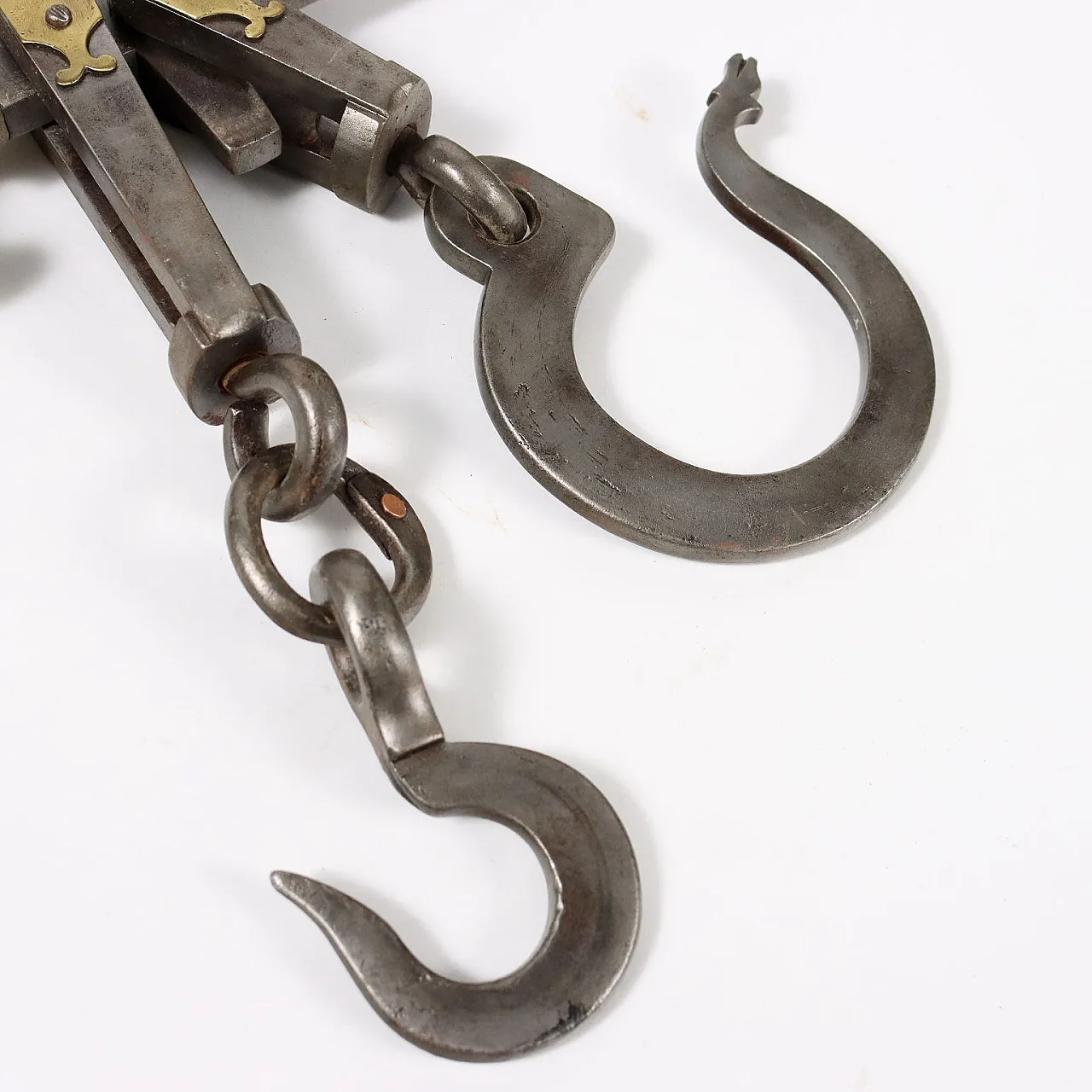 Bilancia stadera in ferro massiccio e bronzo di Carlo Toppi Figino Serenza, '800 7