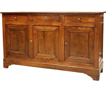 Sideboard 3 ante luigi Filippo in cherry, 19th century