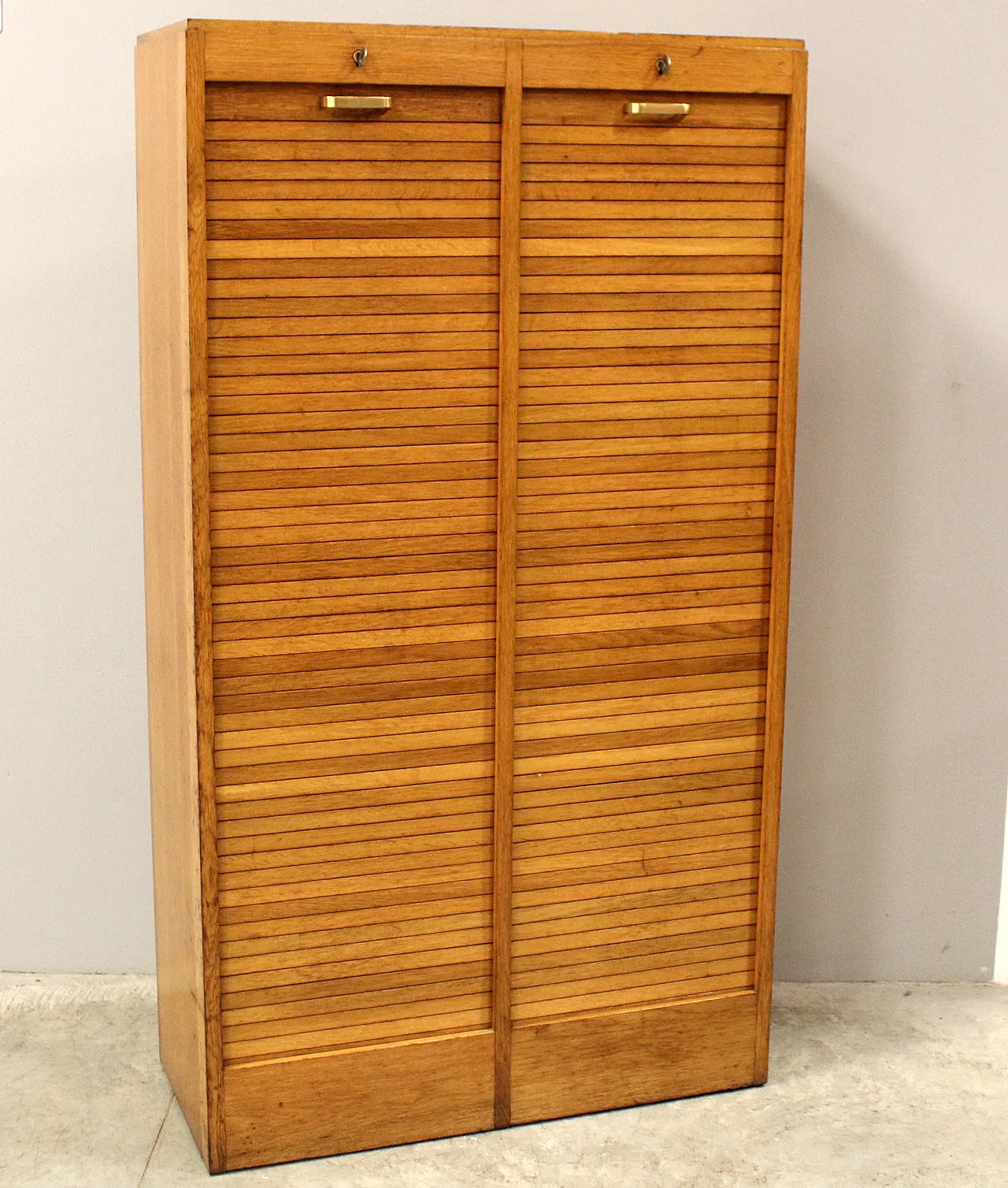 Classificatore archivio schedario serranda in rovere, inizio '900 1