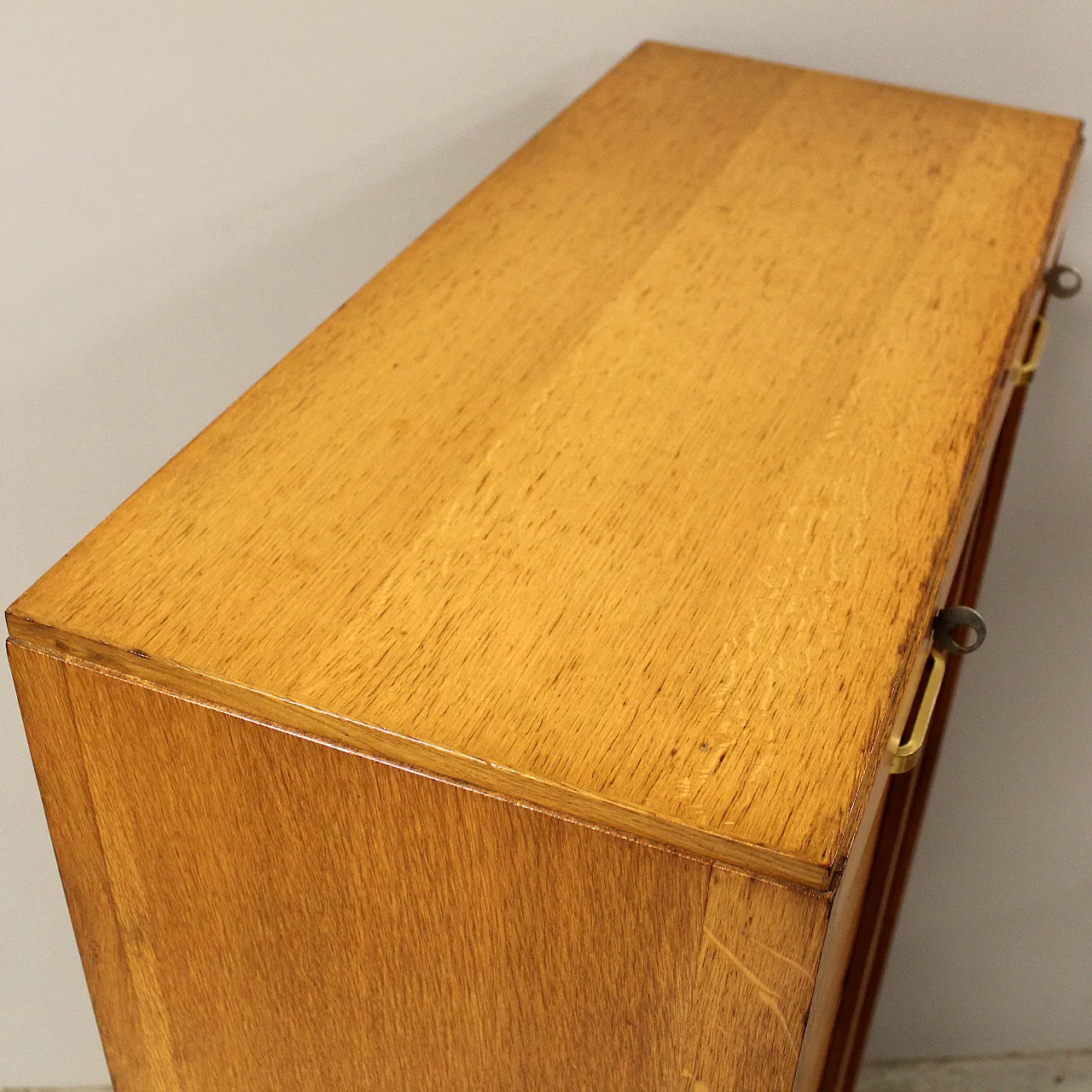 Classificatore archivio schedario serranda in rovere, inizio '900 6