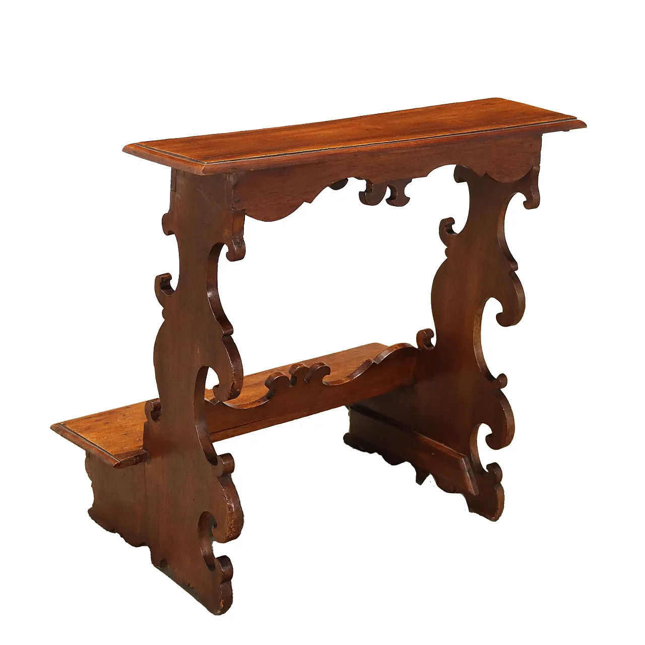 Inginocchiatoio fratino in noce, inizio '700 1