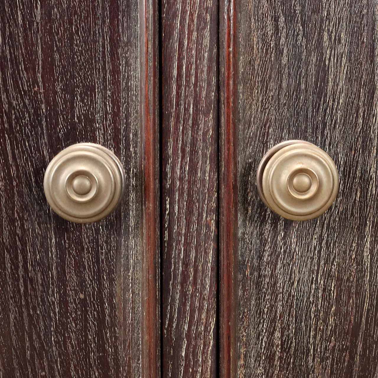 Credenza in legno impiallacciato rovere tinto, anni '50 8