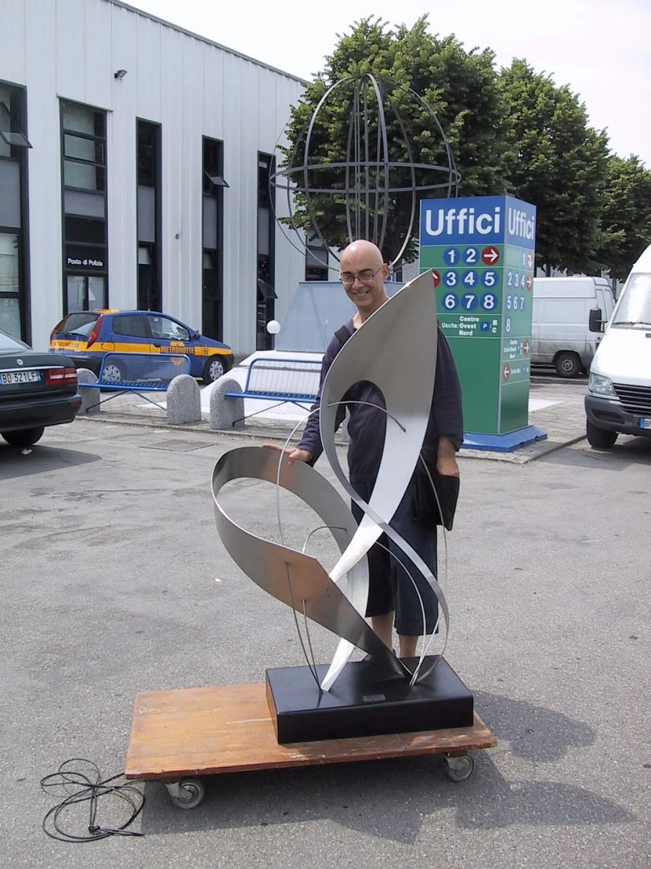 Abstract steel sculpture, 1960s 1