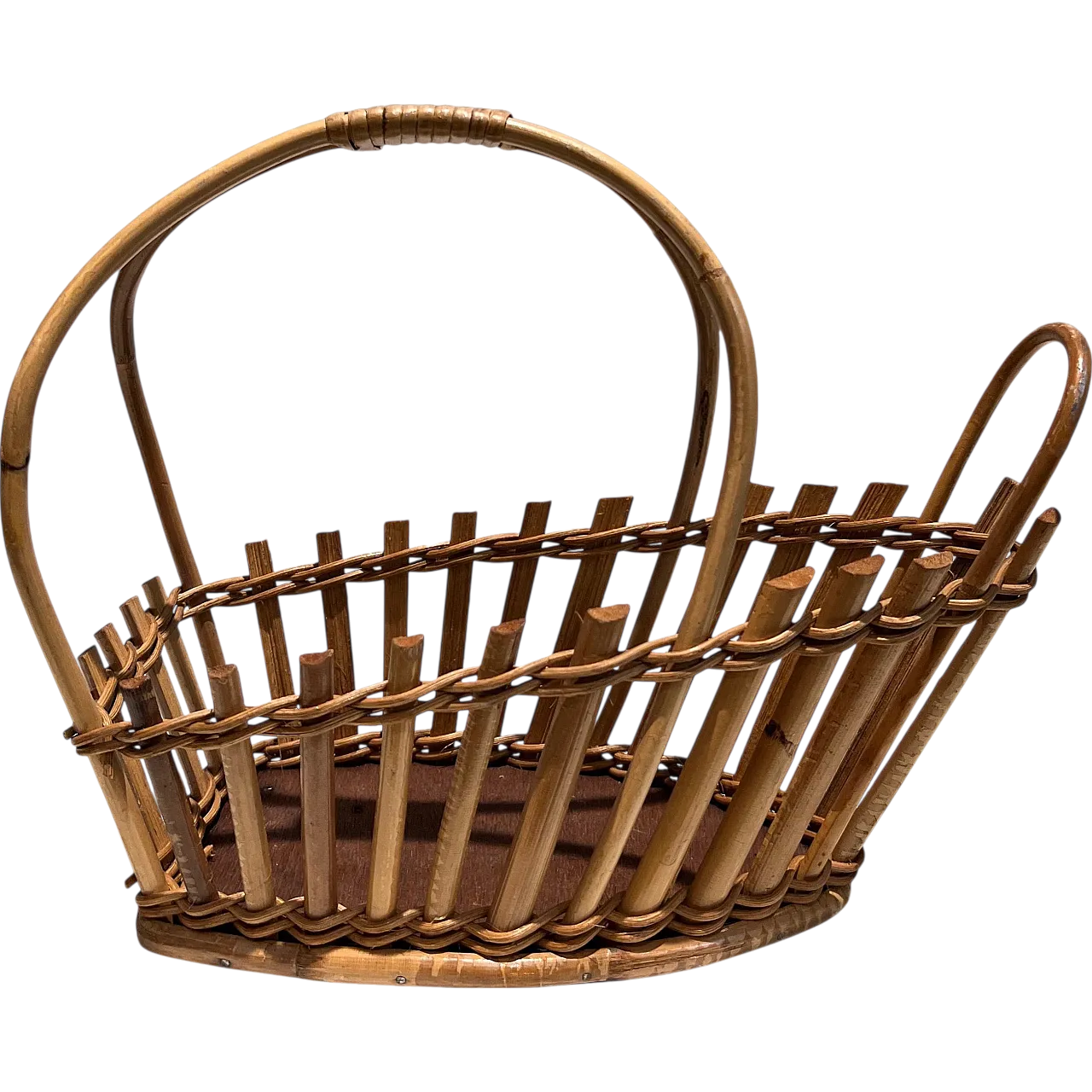 Portabottiglie in rattan, anni '70 12