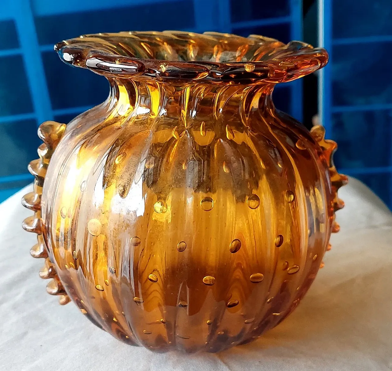 Murano glass vase by Barovier and Toso, 1950s 3