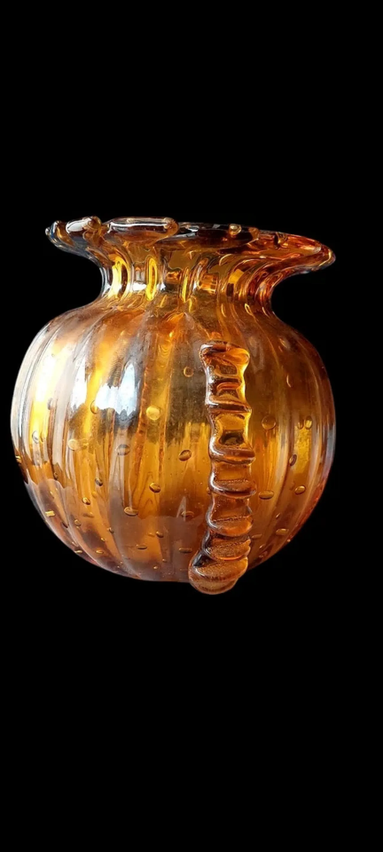 Murano glass vase by Barovier and Toso, 1950s 4