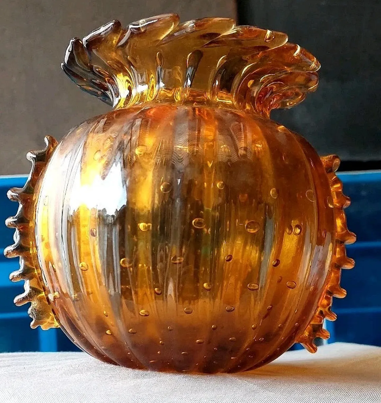 Murano glass vase by Barovier and Toso, 1950s 5