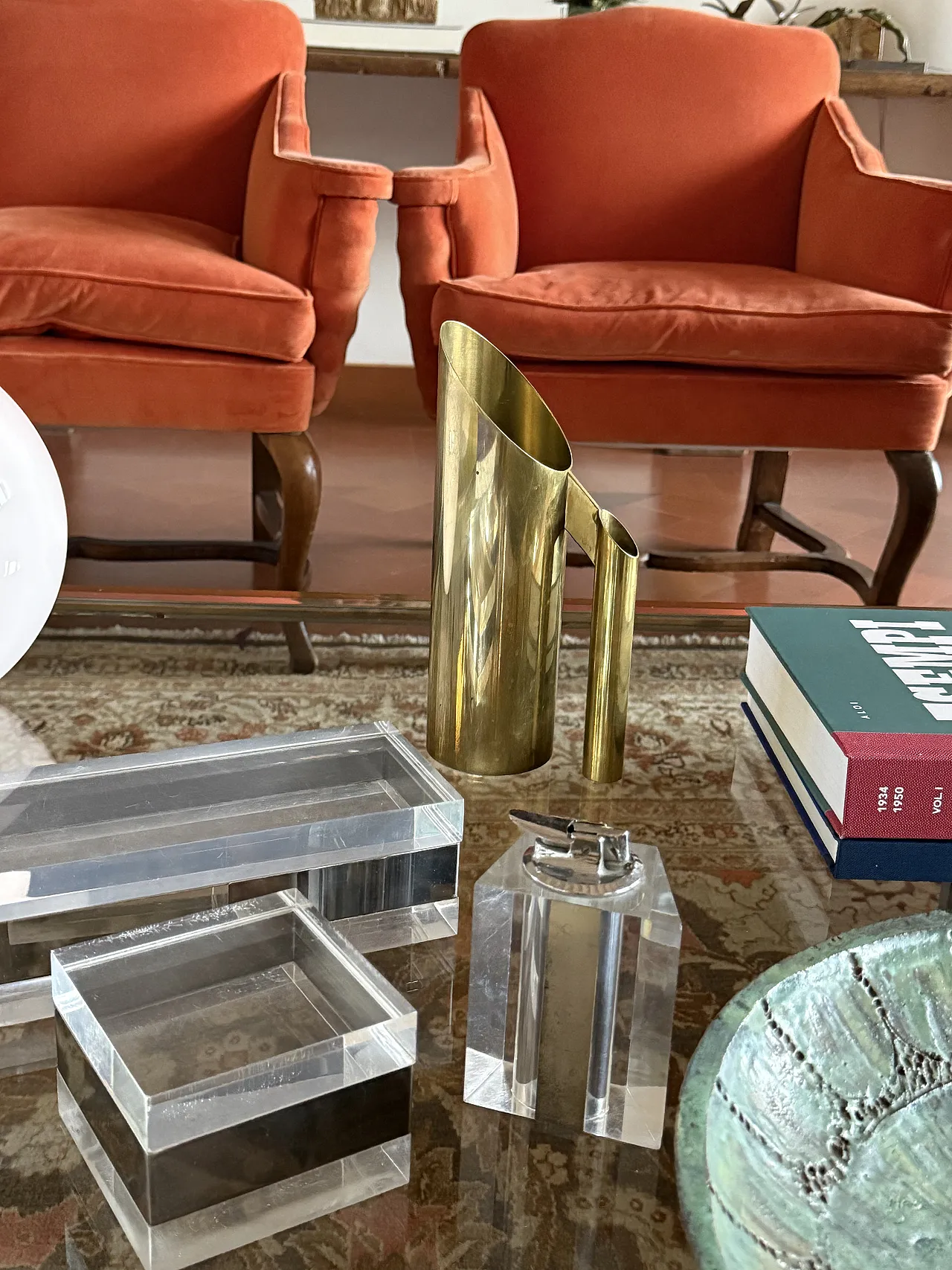 Hollywood Regency Brass Jug / Vase, Kaleb Italy 1970s 3