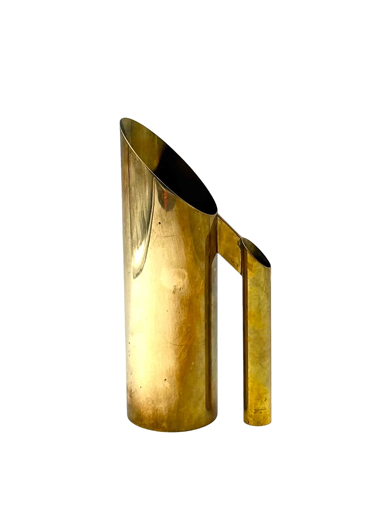 Hollywood Regency Brass Jug / Vase, Kaleb Italy 1970s 6