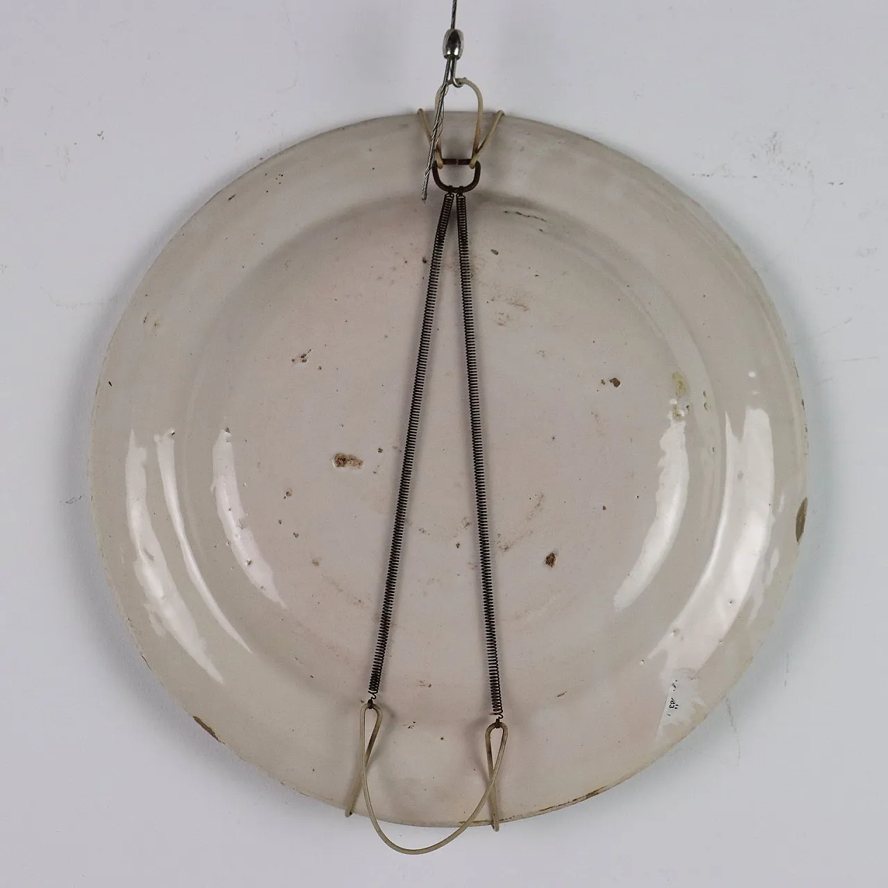 Piatto in maiolica policroma, '800 6