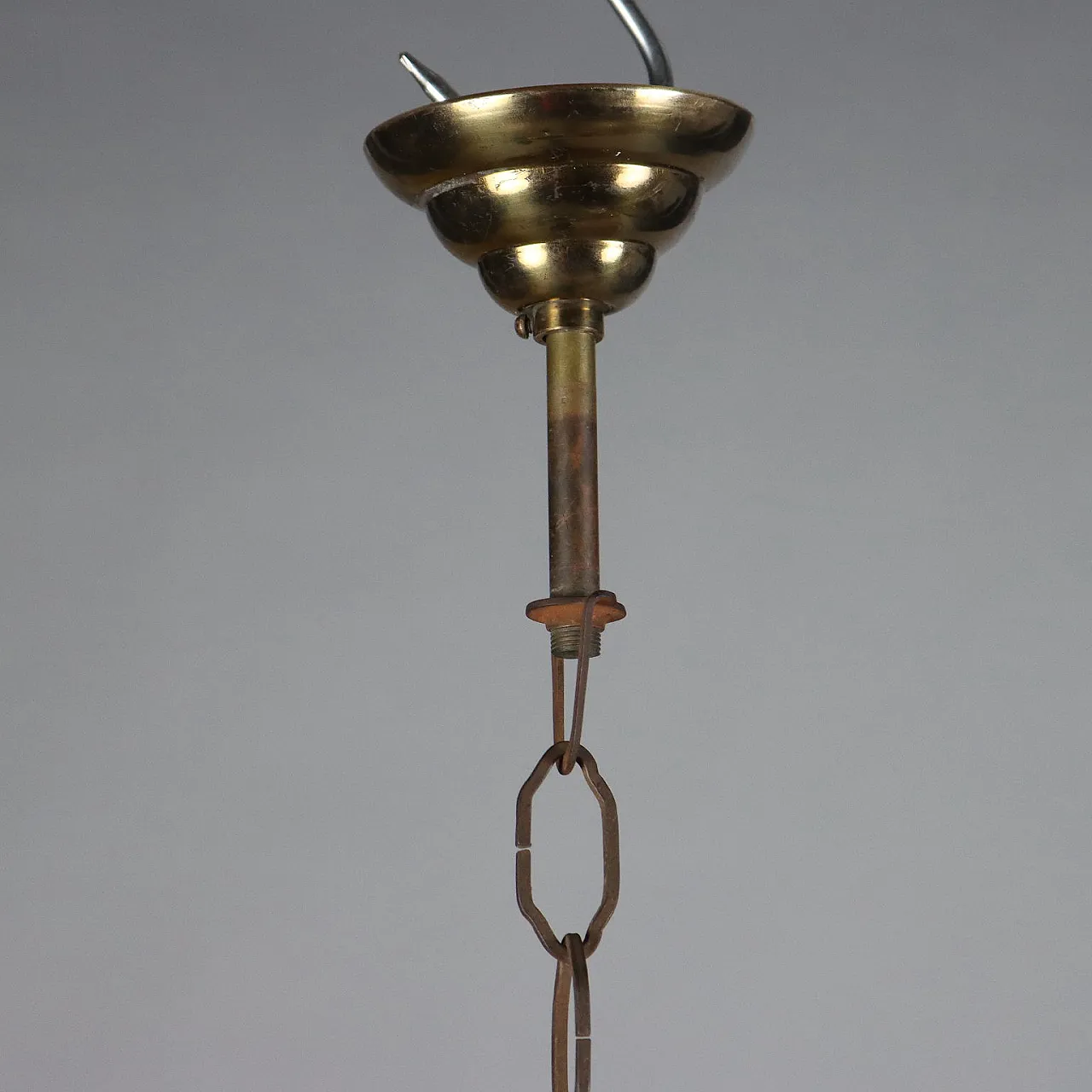 Six-light Bohemian glass chandelier with floral motifs 4