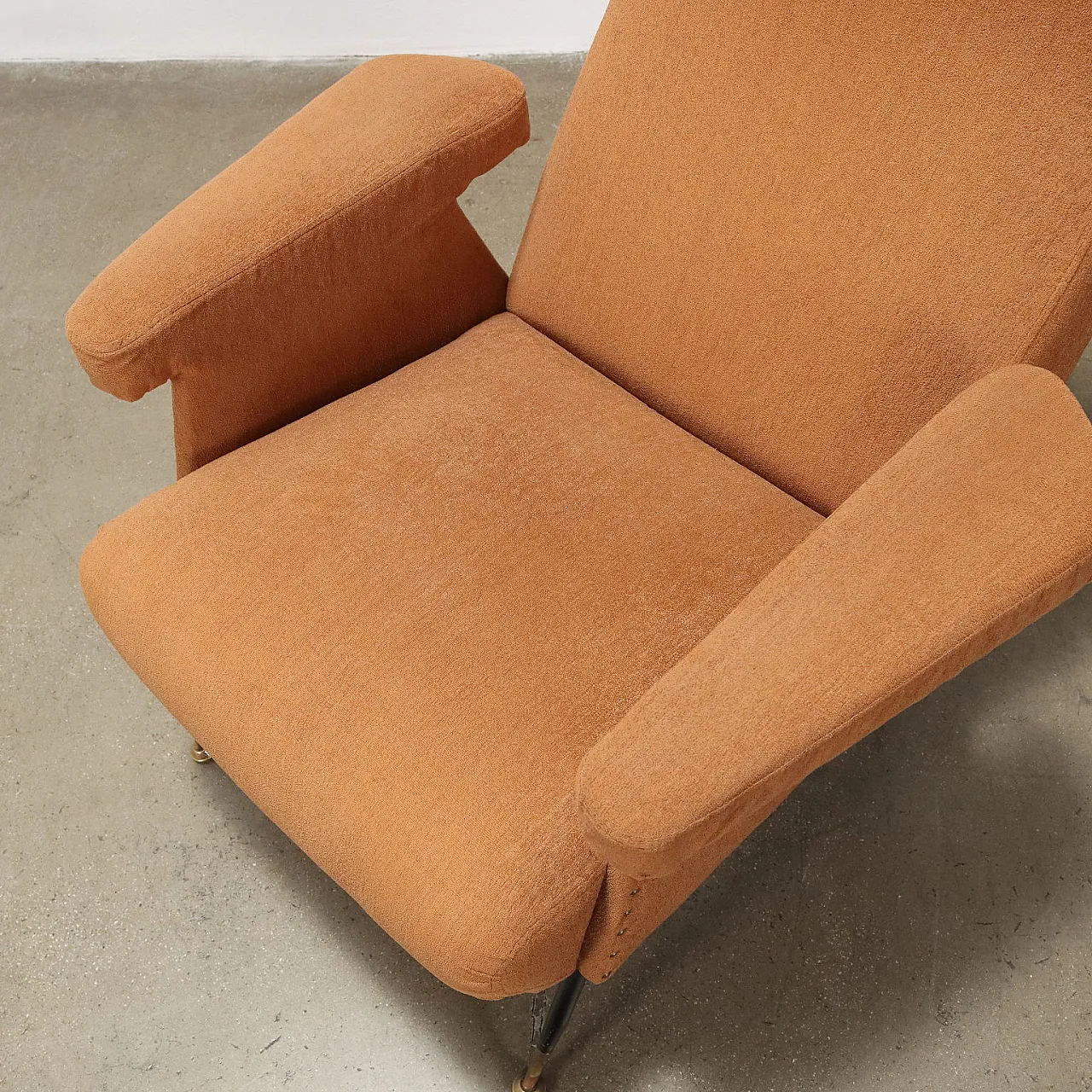 Metal and fabric armchair, 1960s 7