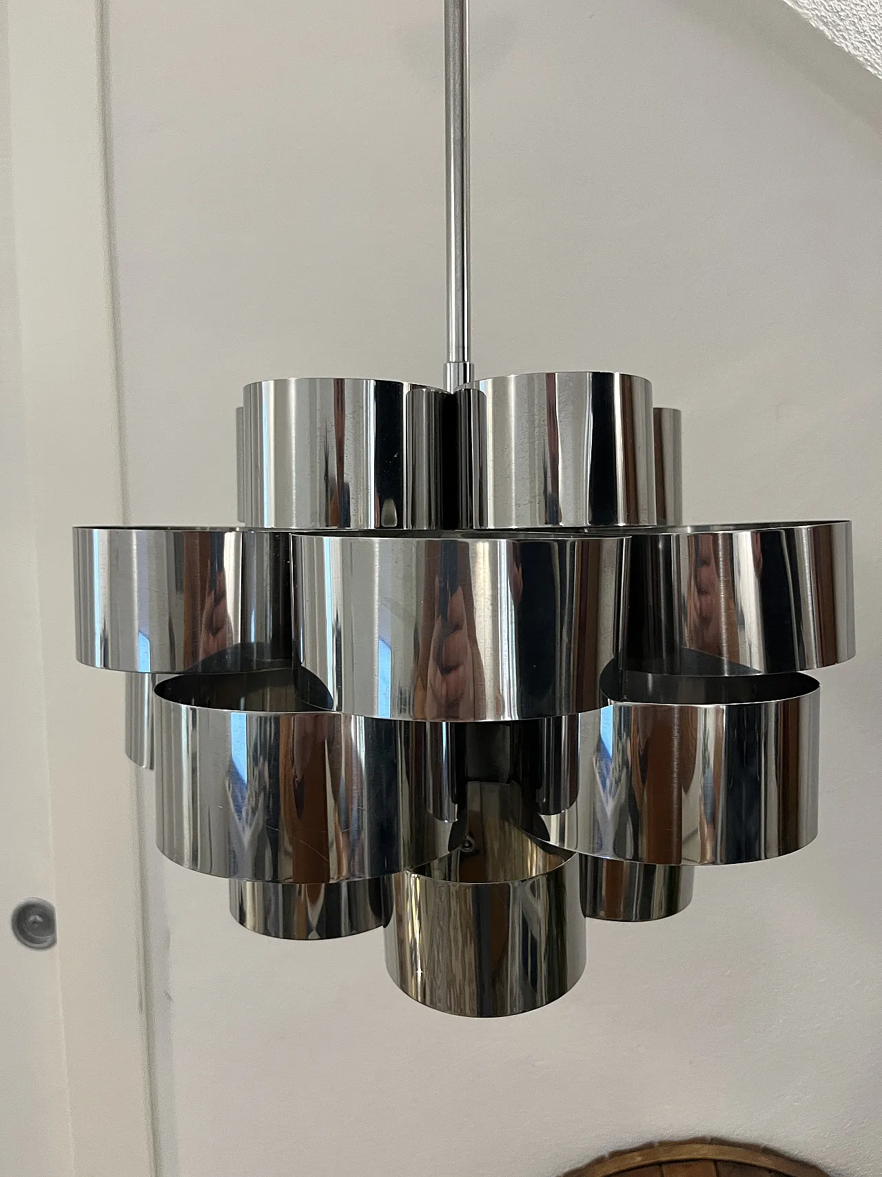 Max Sauze style chandelier for Sciolari, 1970s 7