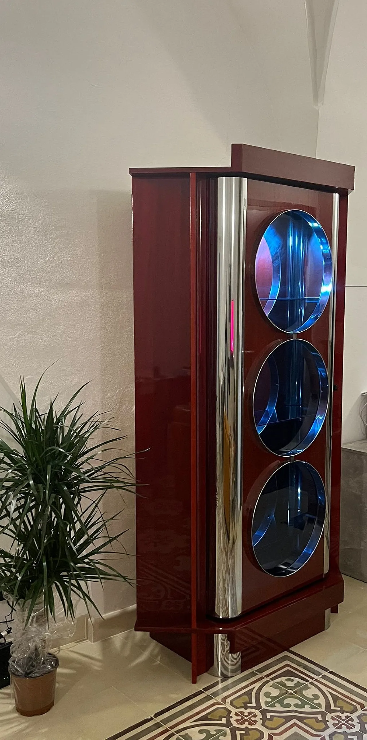 Mobile bar nello stile di Willy Rizzo, anni '70 2