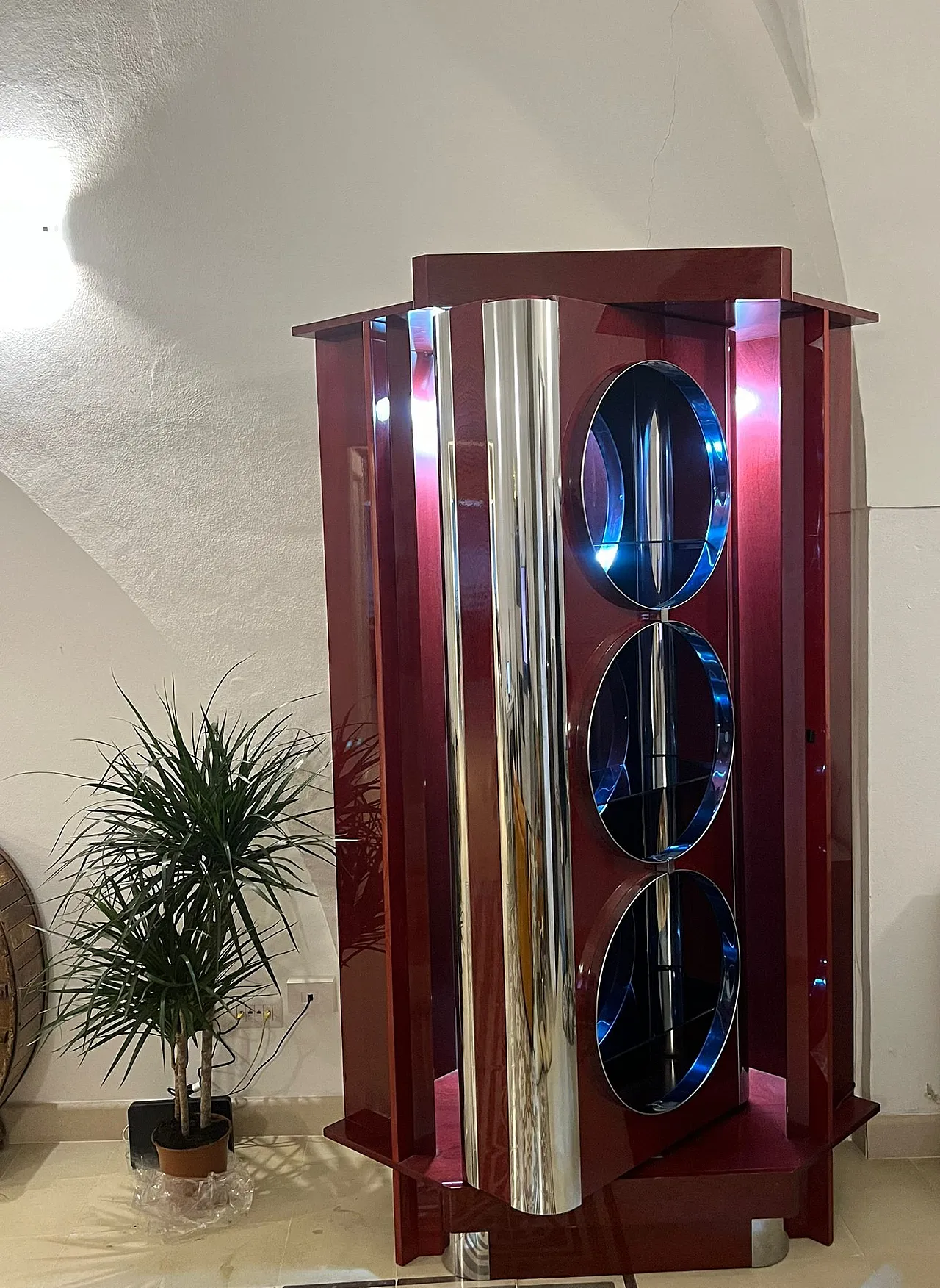 Mobile bar nello stile di Willy Rizzo, anni '70 7