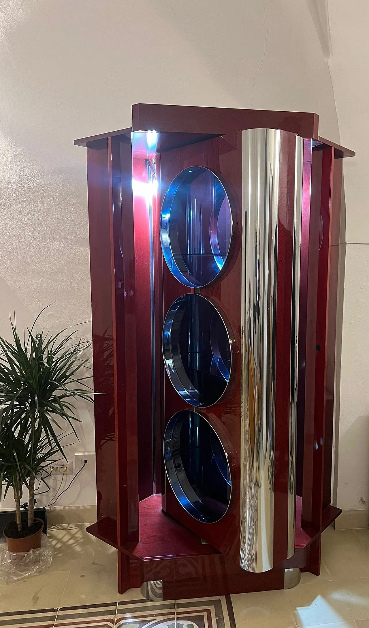 Mobile bar nello stile di Willy Rizzo, anni '70 8