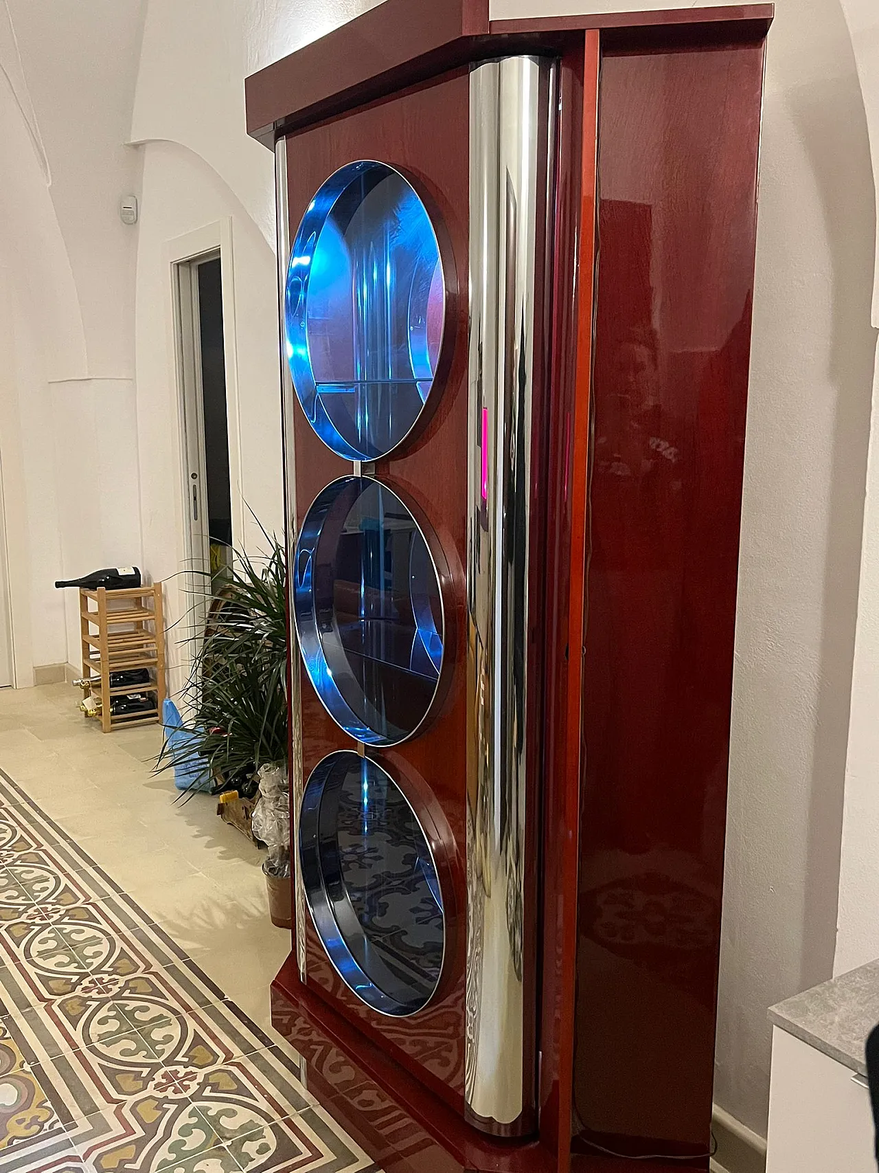 Mobile bar nello stile di Willy Rizzo, anni '70 10