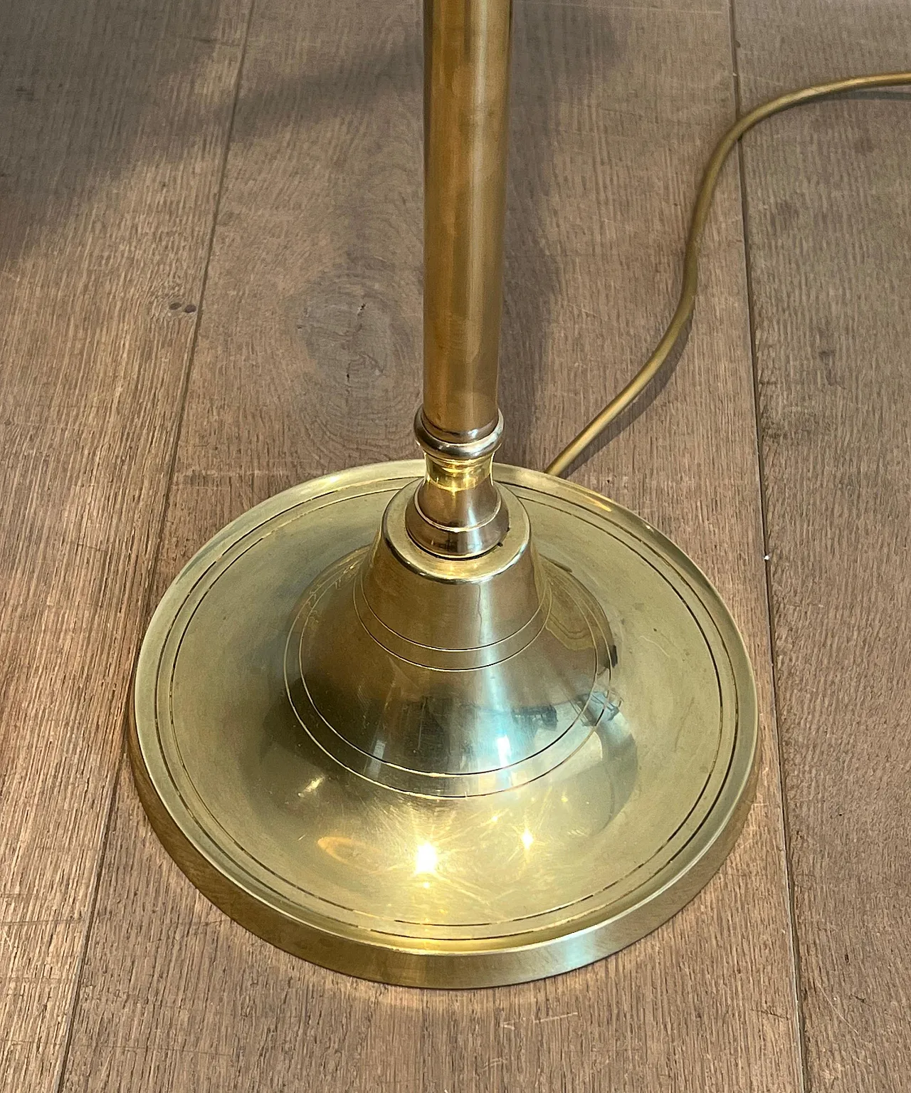 Coppia di lampade in ottone con braccio rimovibile, anni '40 11