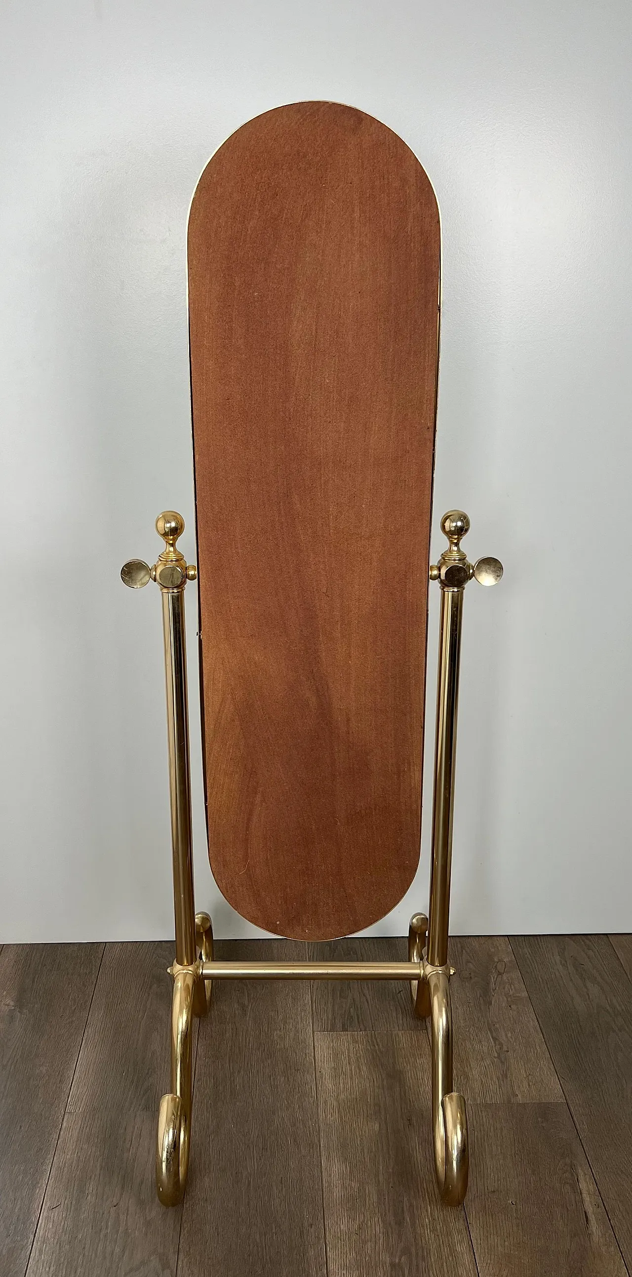 Specchio Psiche in ottone, anni '70 11