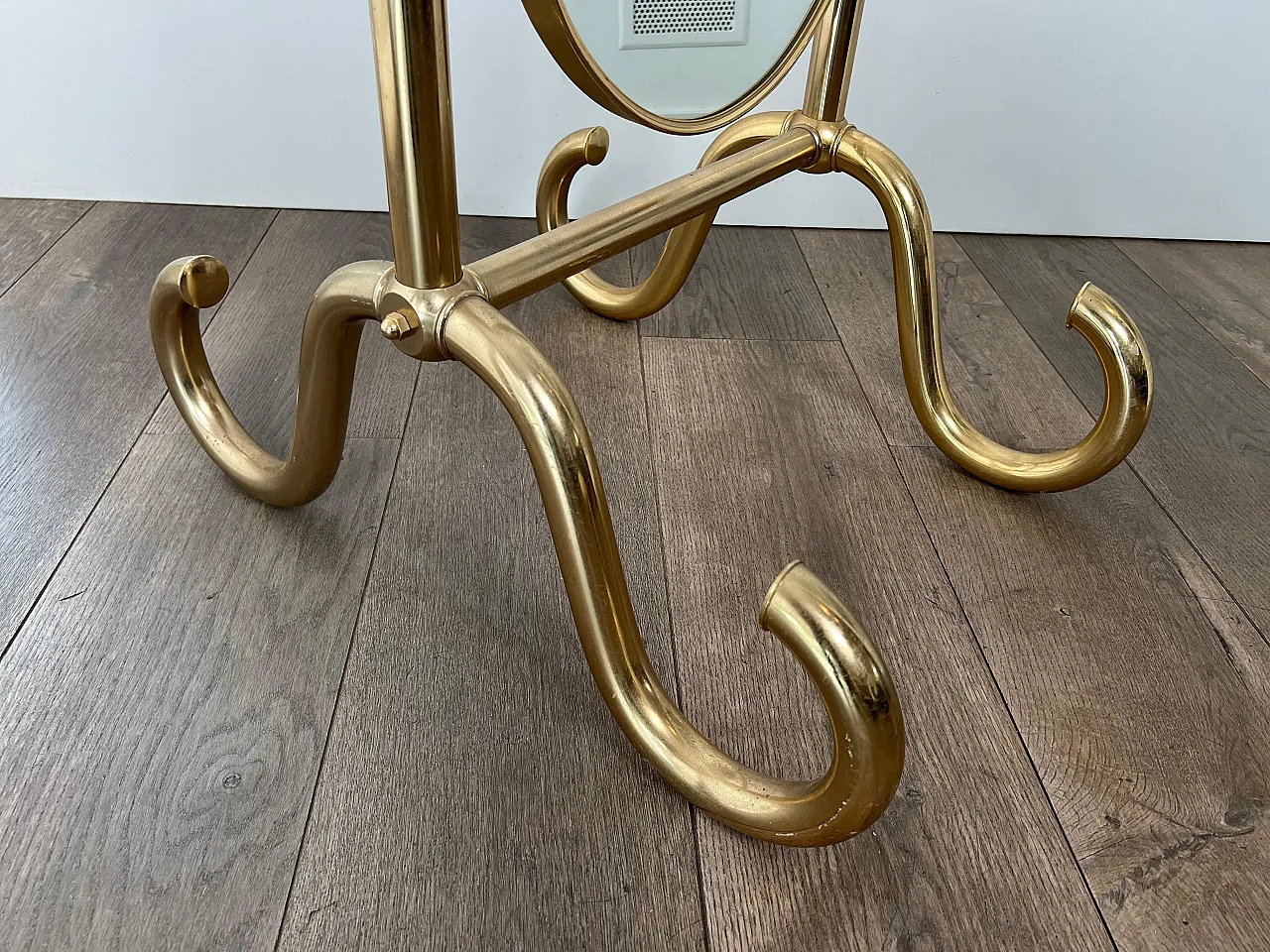 Specchio Psiche in ottone, anni '70 18