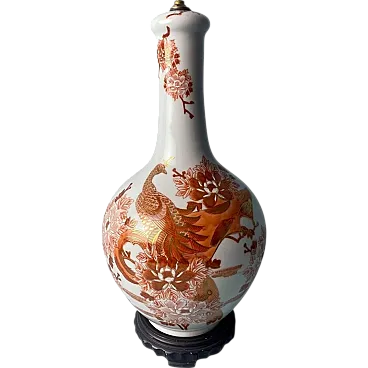 Lampada in porcellana cinese della dinastia Qing, primo '900