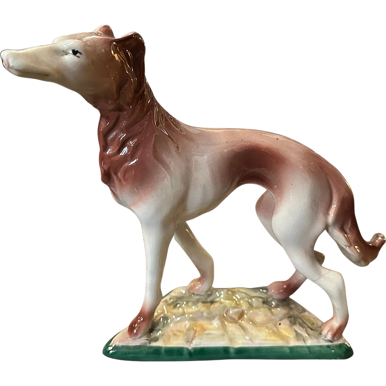 Figura di levriero in porcellana di Elsa Lagorio, anni '60 12