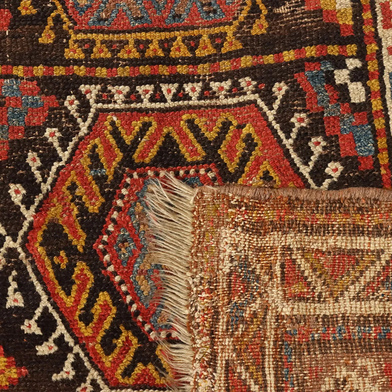 Iranian Kurdish wool rug 8