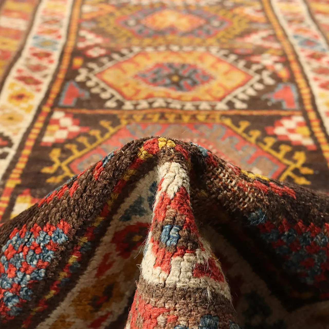 Iranian Kurdish wool rug 9