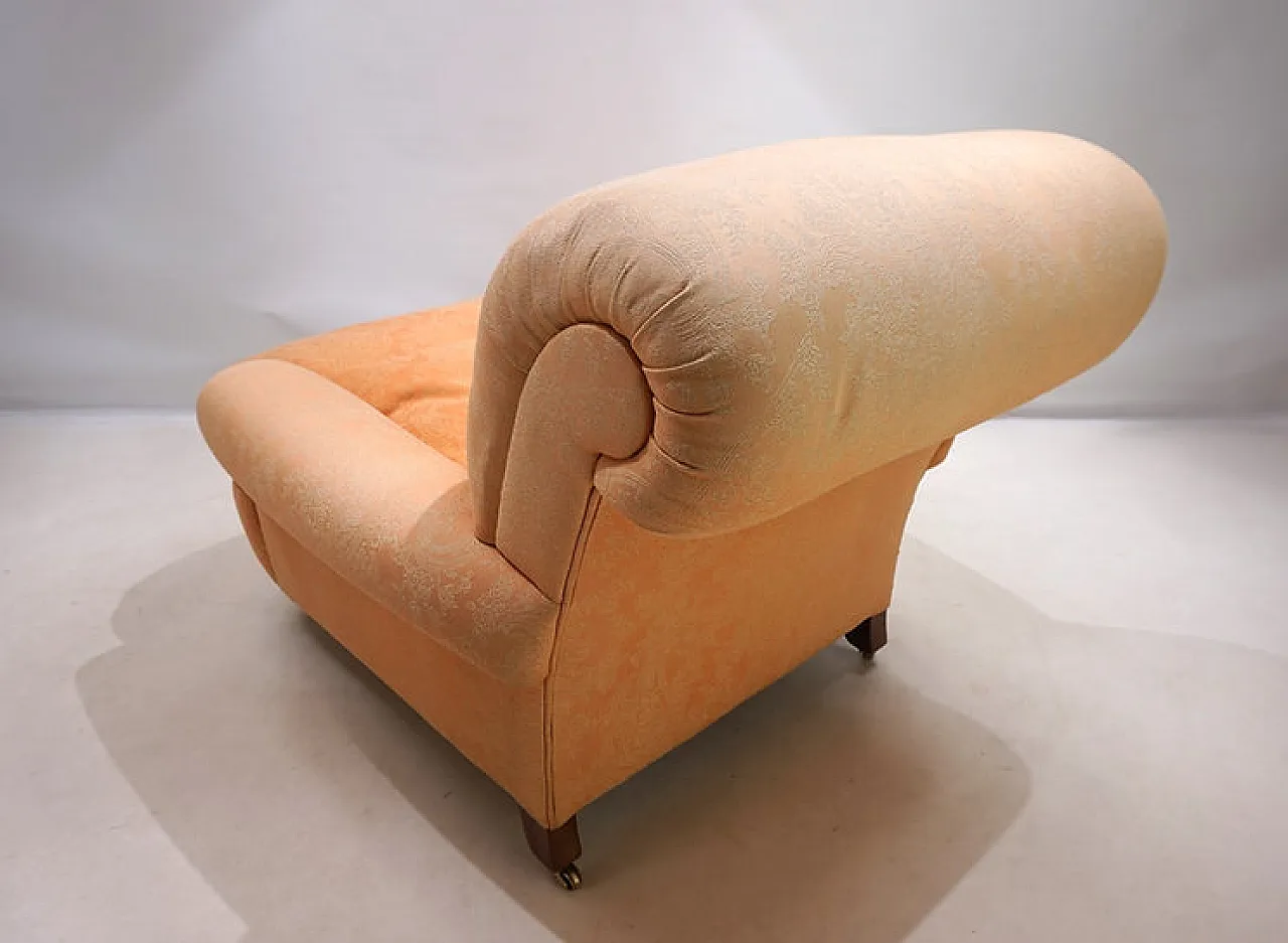 Poltrona con seduta profonda nello stile di Howard & Sons, fine '900 13