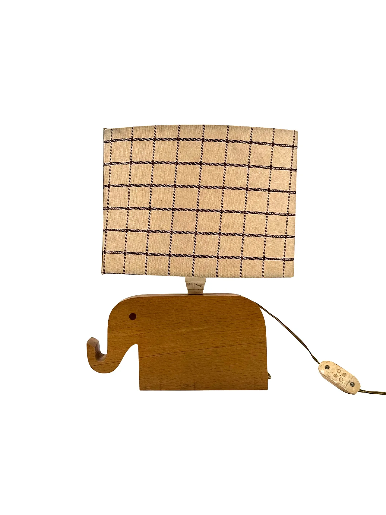 Lampada da tavolo a elefante in legno, anni '50 9