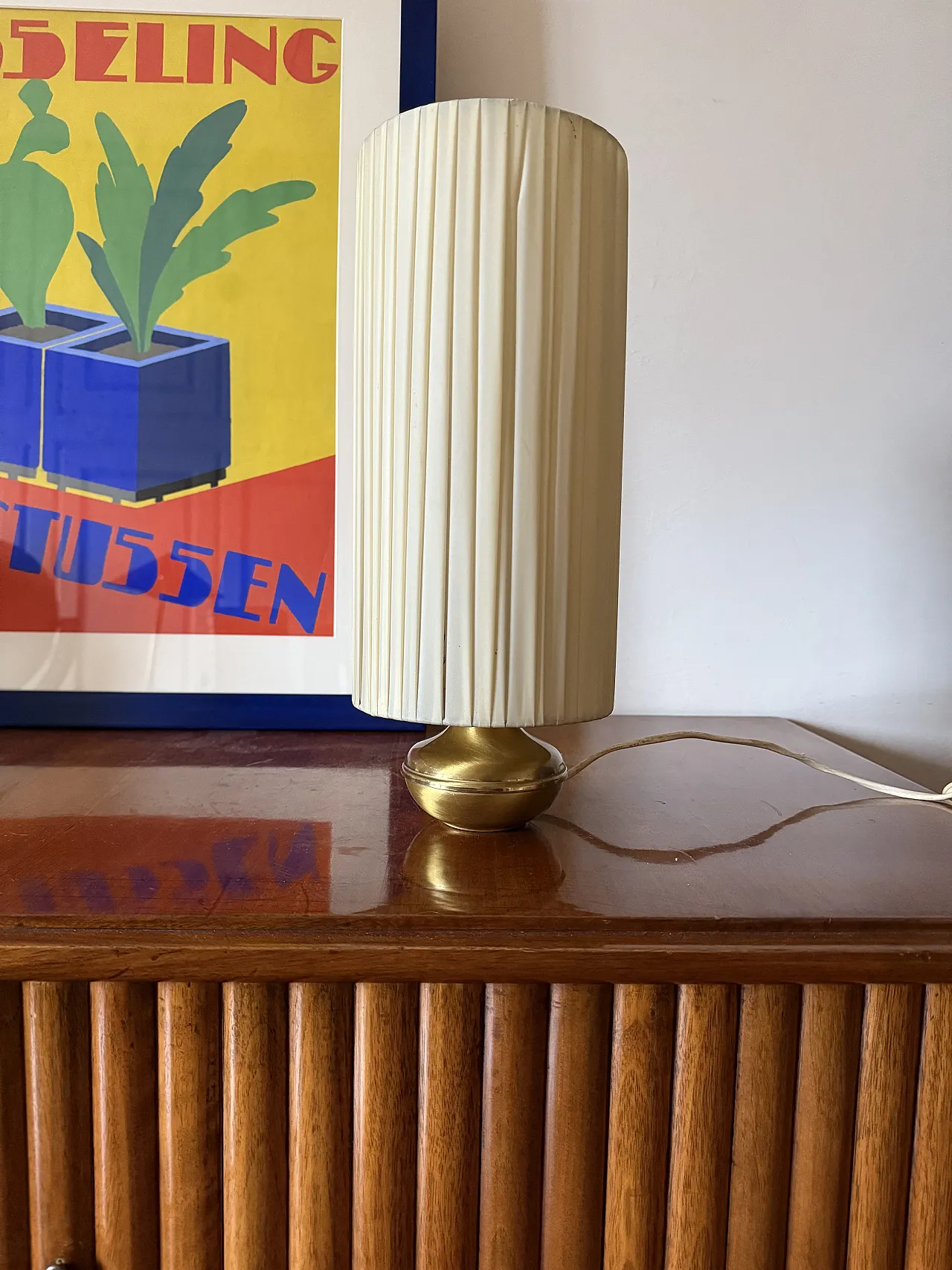 Mid Century modern brass table lamp, 60s 3