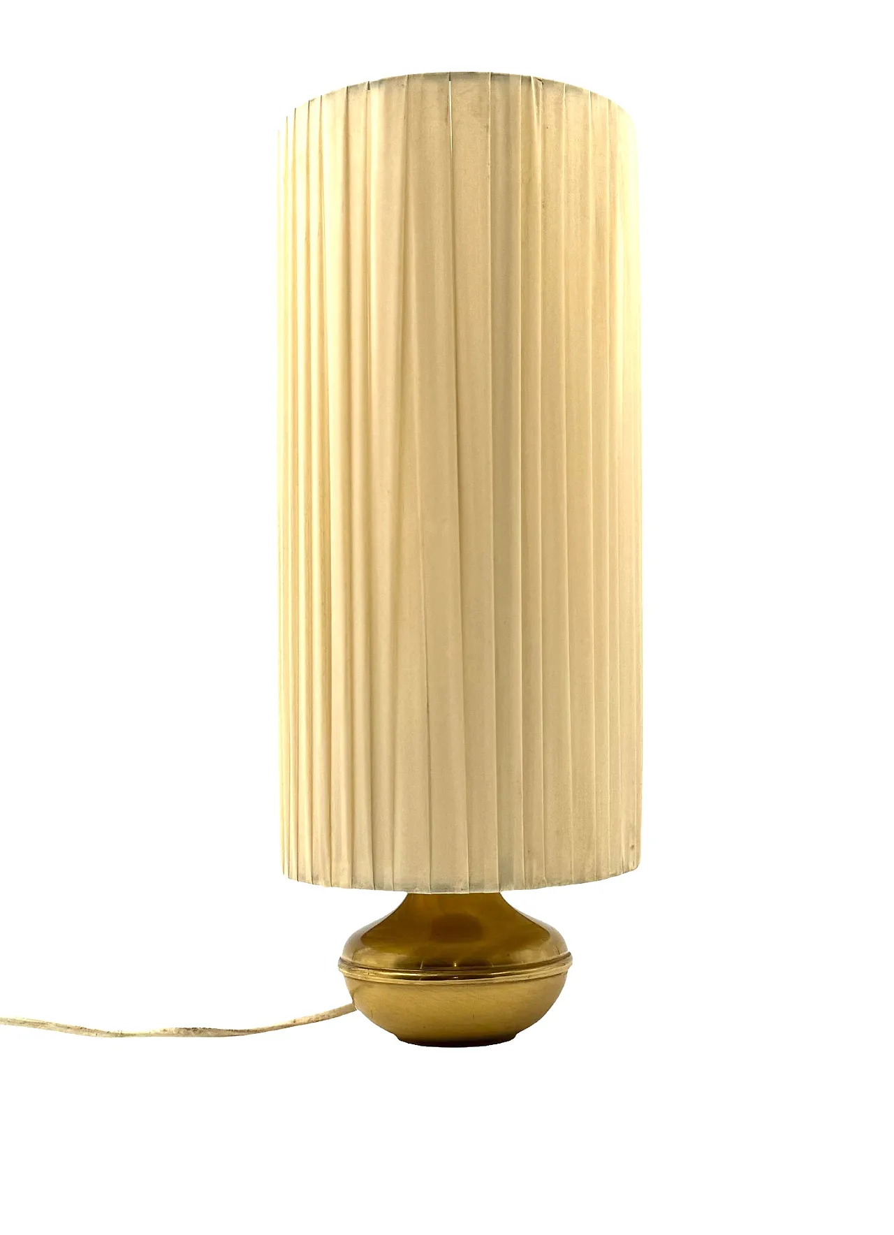 Mid Century modern brass table lamp, 60s 7