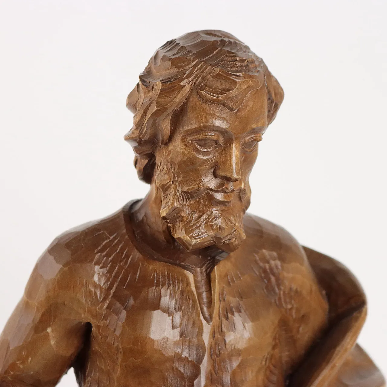 San Giuseppe Falegname, scultura in legno, fine '900 3