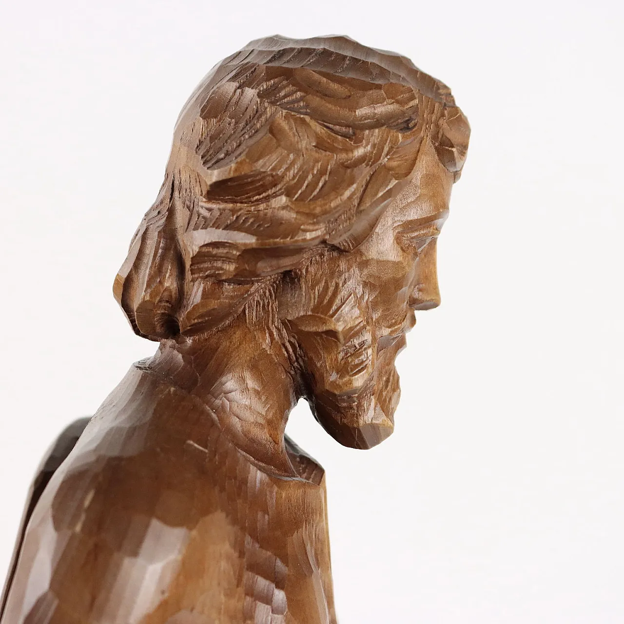 San Giuseppe Falegname, scultura in legno, fine '900 4