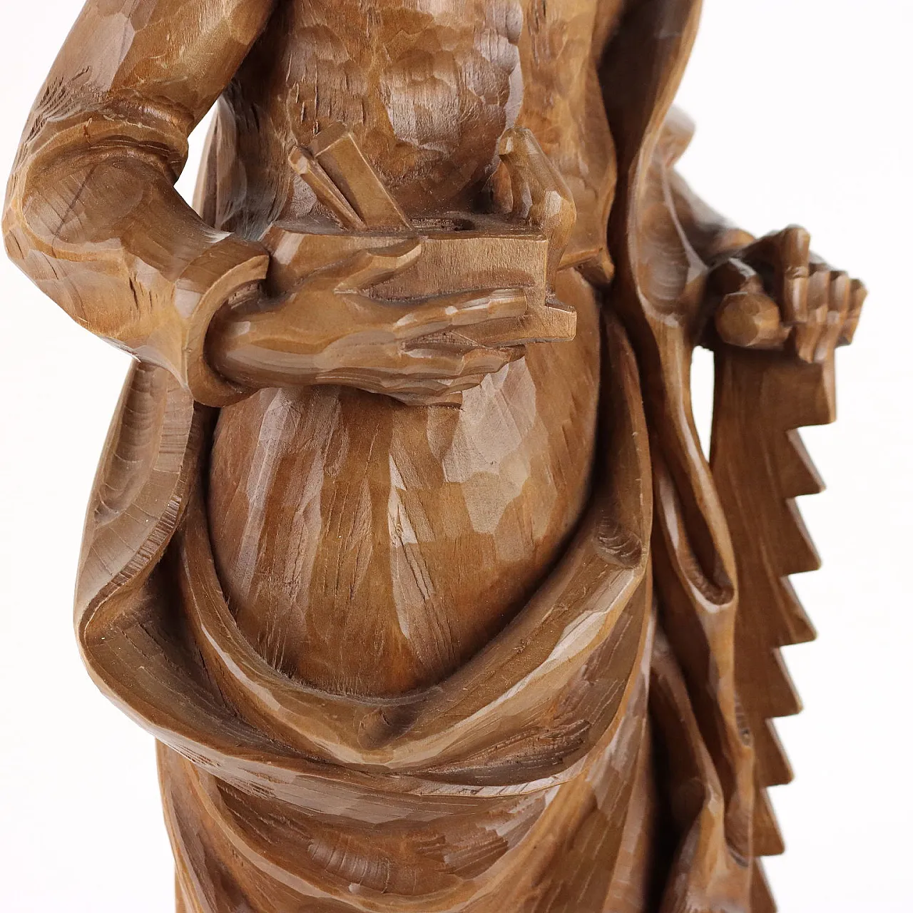 San Giuseppe Falegname, scultura in legno, fine '900 5