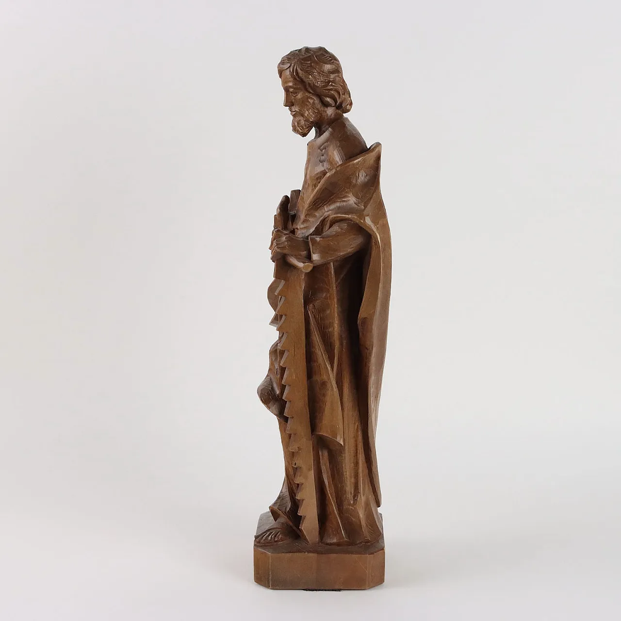 San Giuseppe Falegname, scultura in legno, fine '900 7