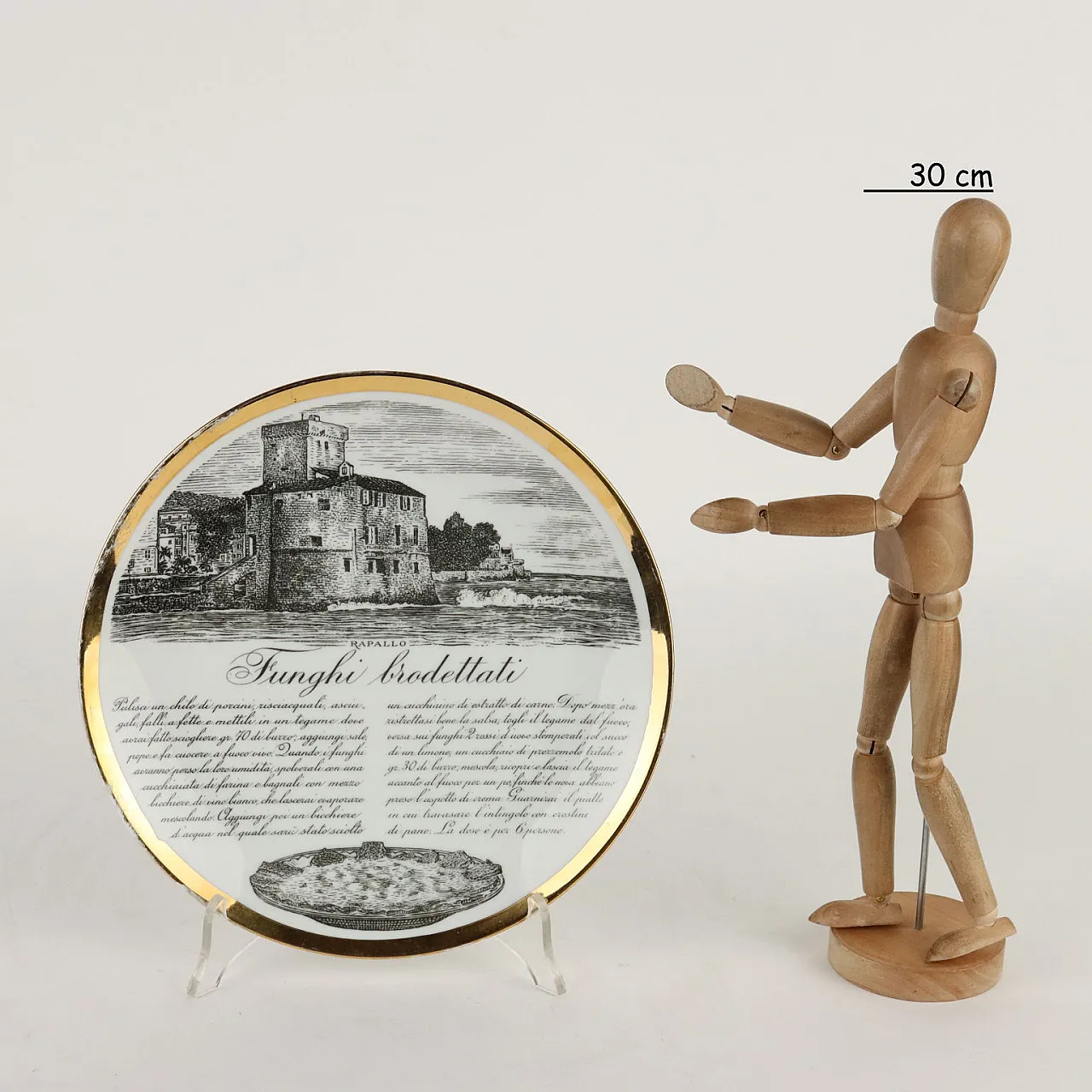 Piatto Specialità Liguri di Piero Fornasetti, anni '60 2